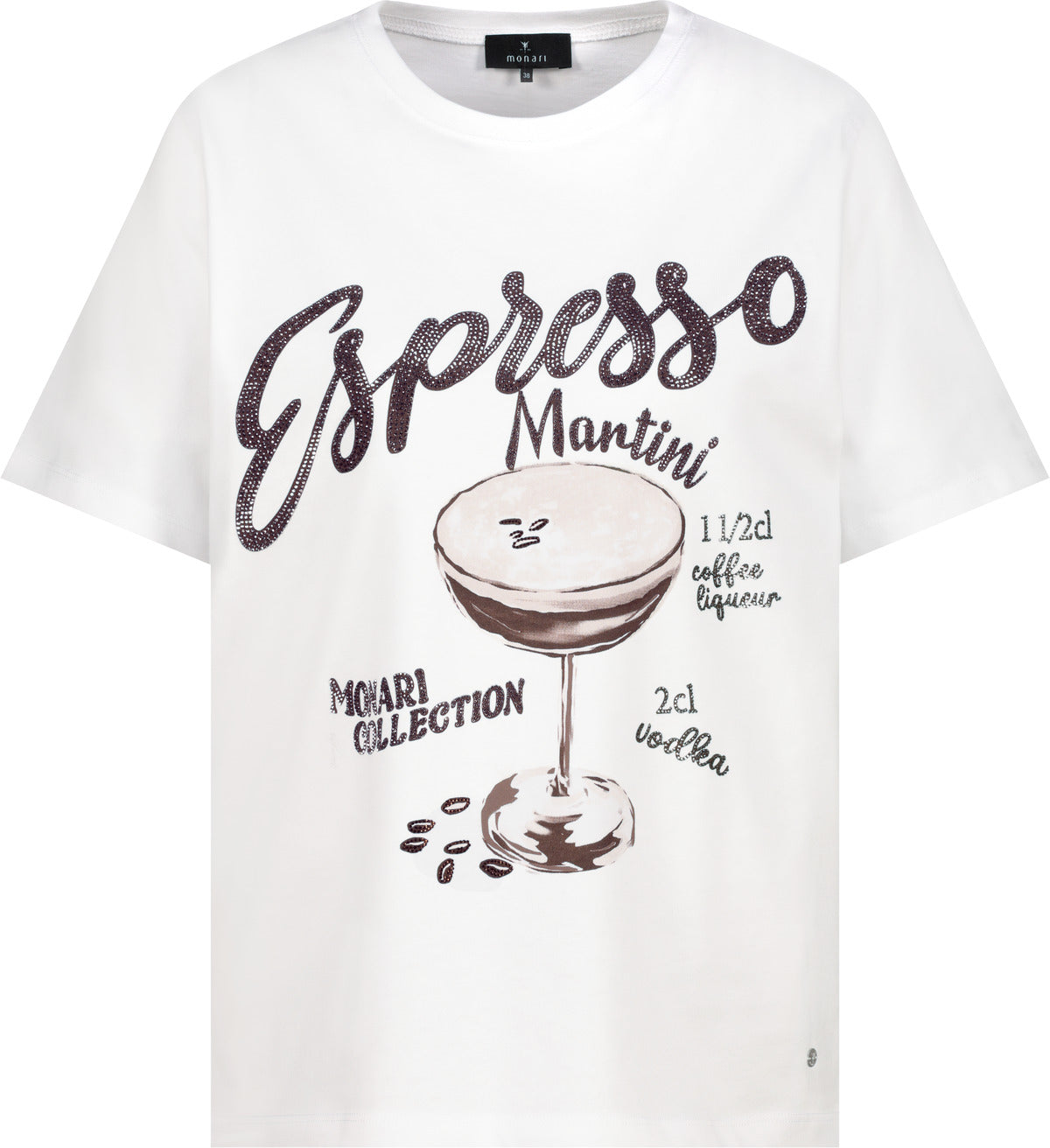 Monari Damen T-Shirts  Cream