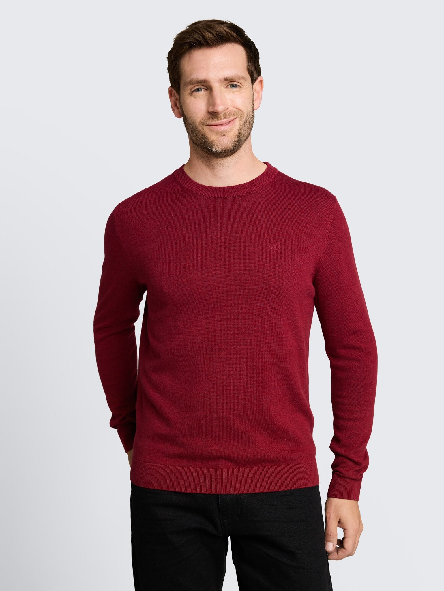 Tom Tailor Herren Pullover Carlet Red Mela