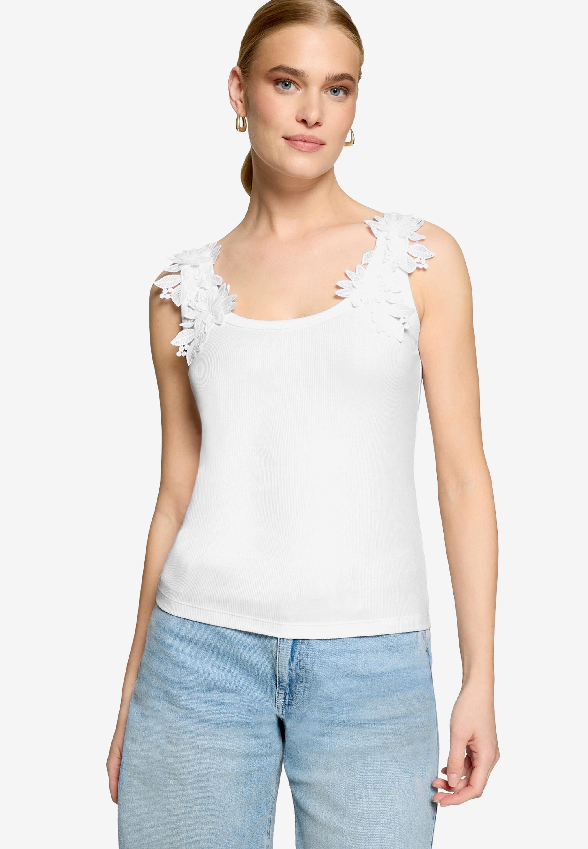 Zero Damen Blusen Brilliant White