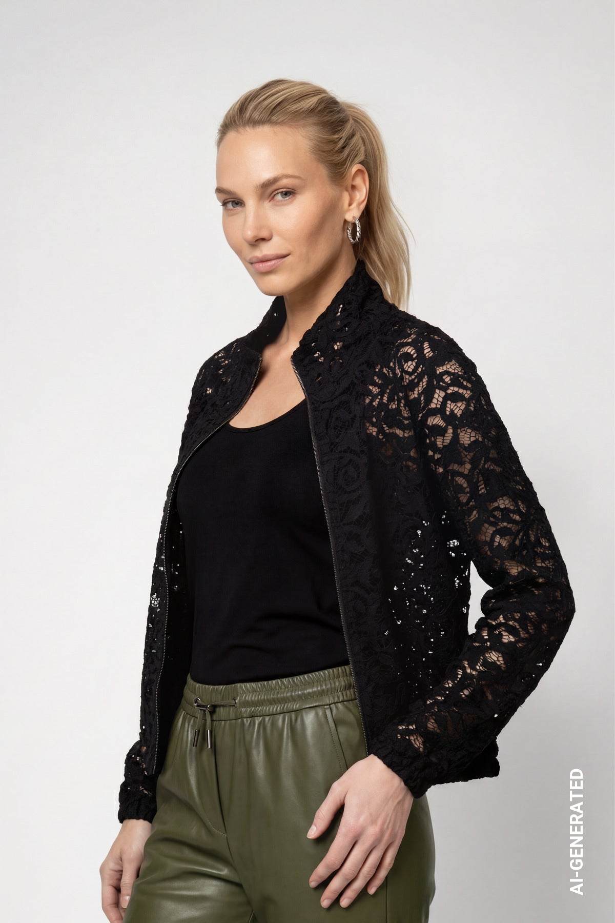 Monari Damen Strickjacken Schwarz