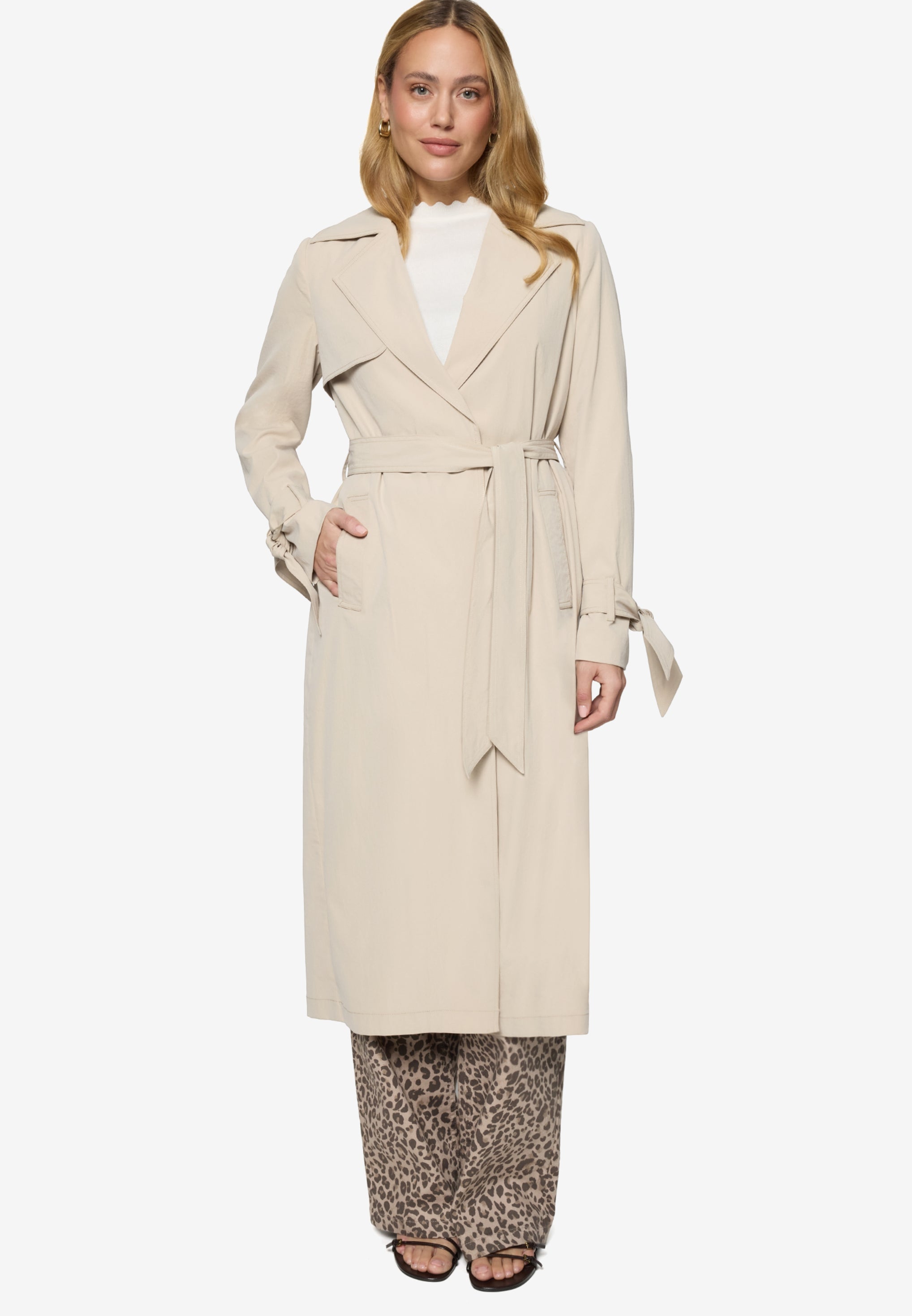 Zero Damen Mantel Light Sand