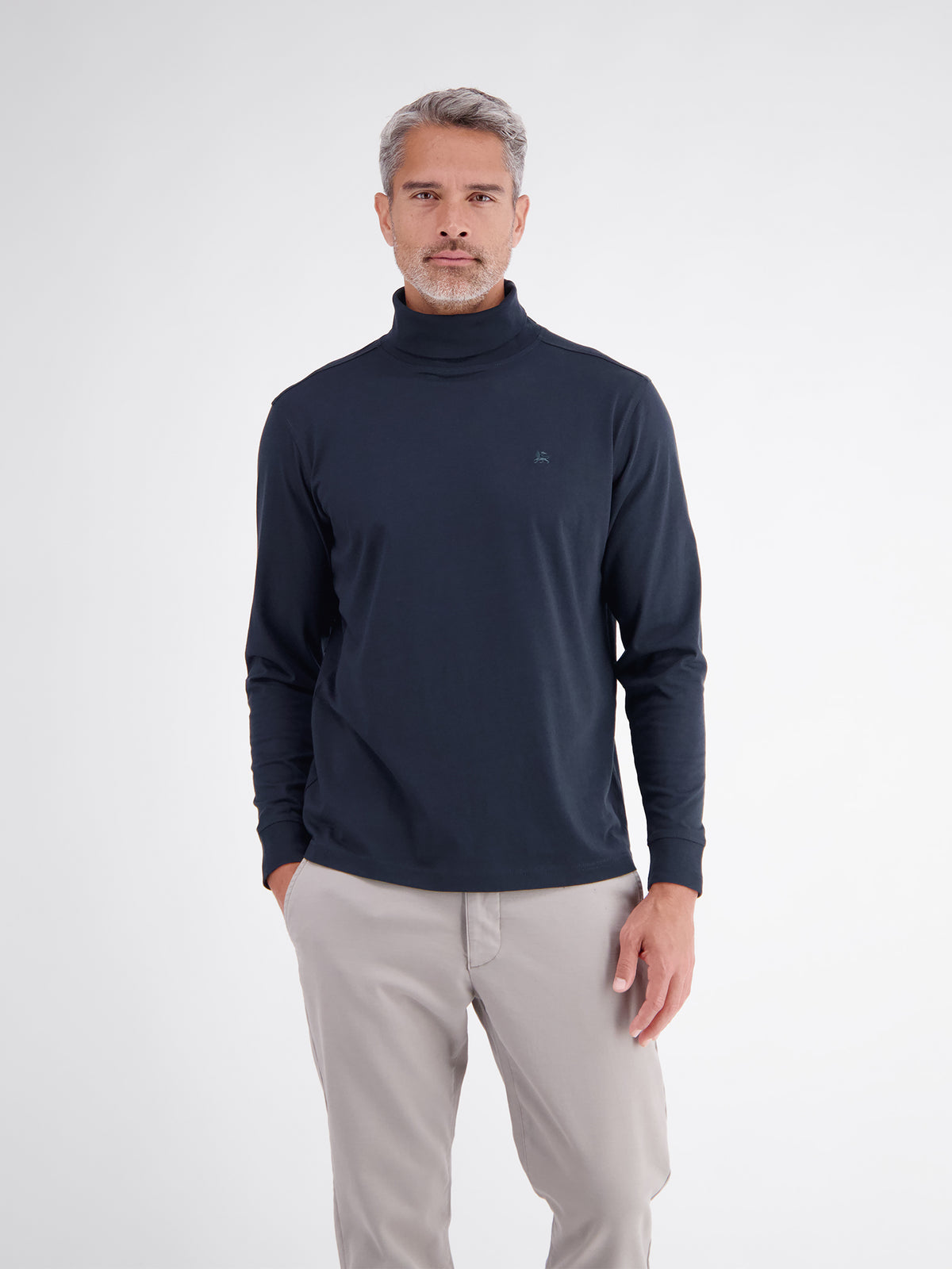 Lerros Herren T-Shirts kurz Classic Navy