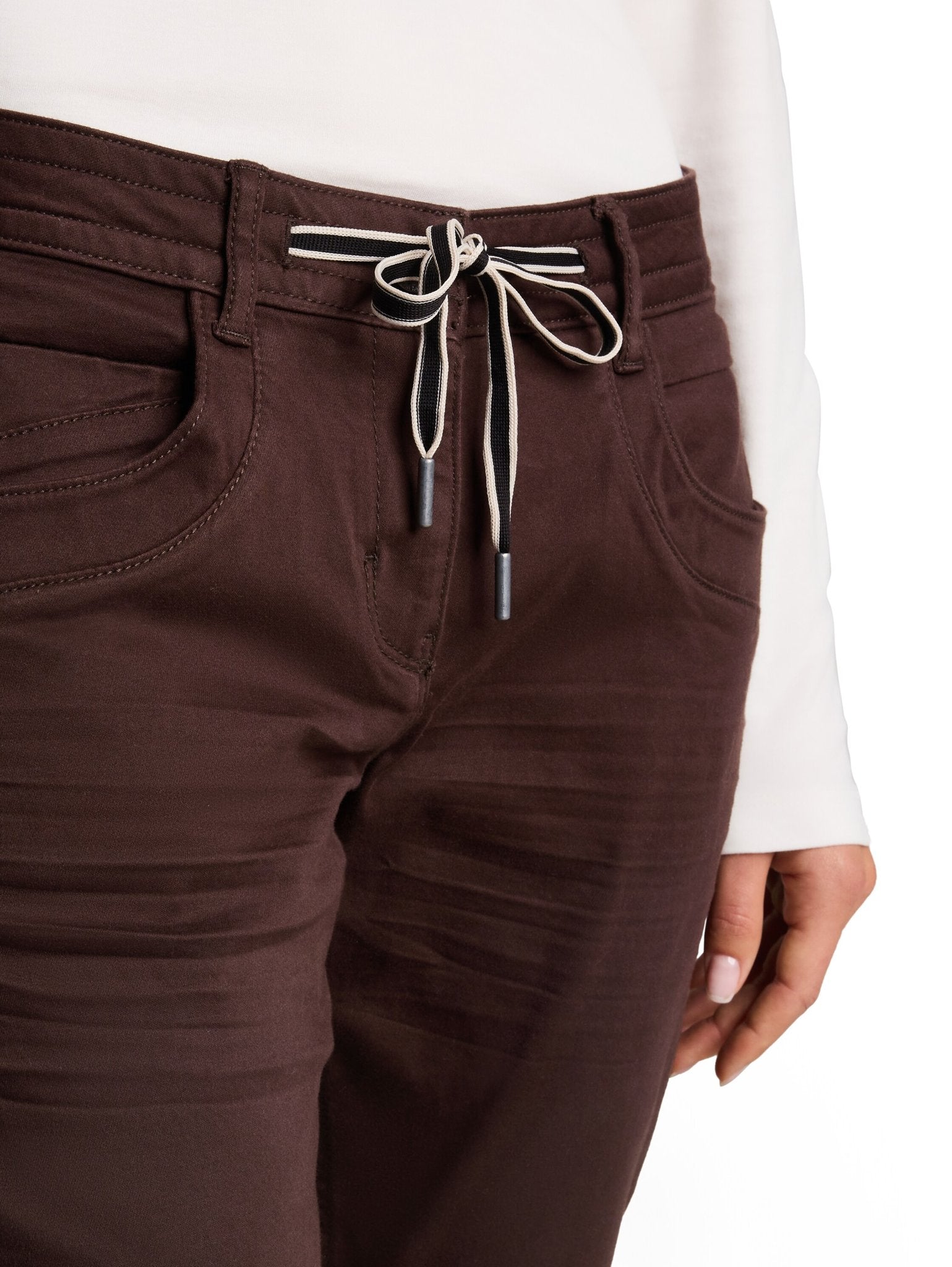 Tom Tailor Damen Hosen Java Dark Brown