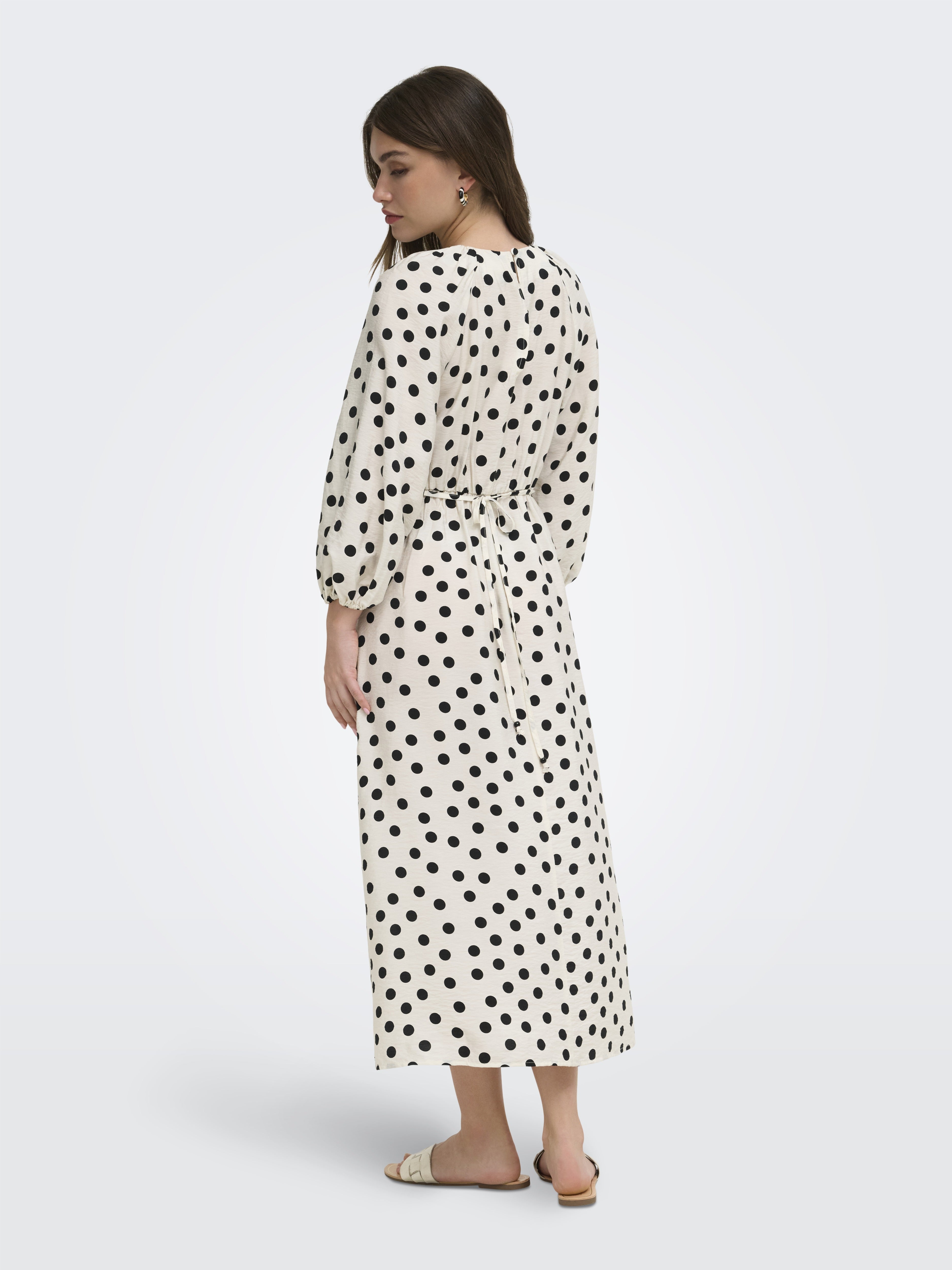 Only Damen Kleider Cloud Dancer/Bl