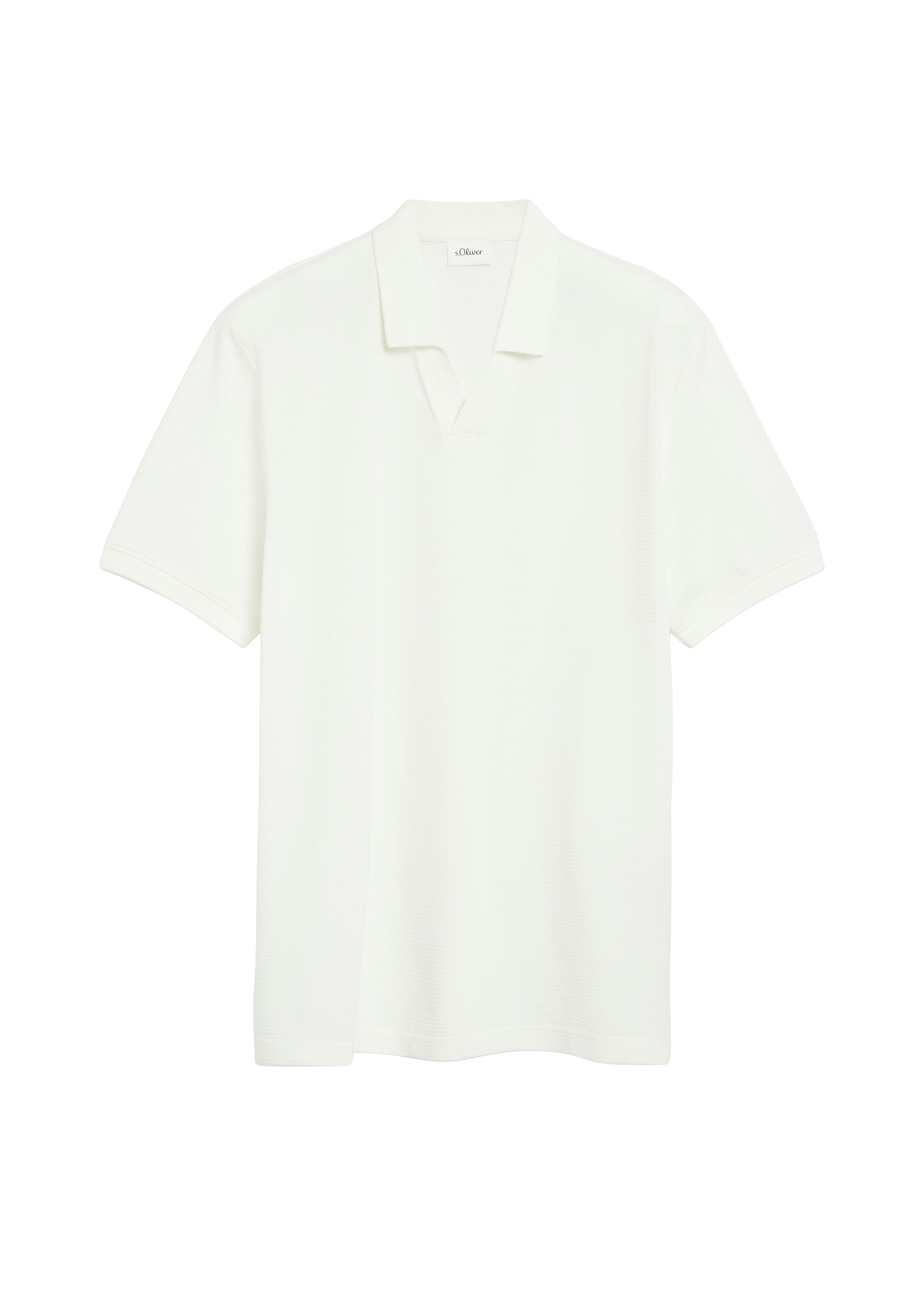 S. Oliver red Herren Polo-Shirts White