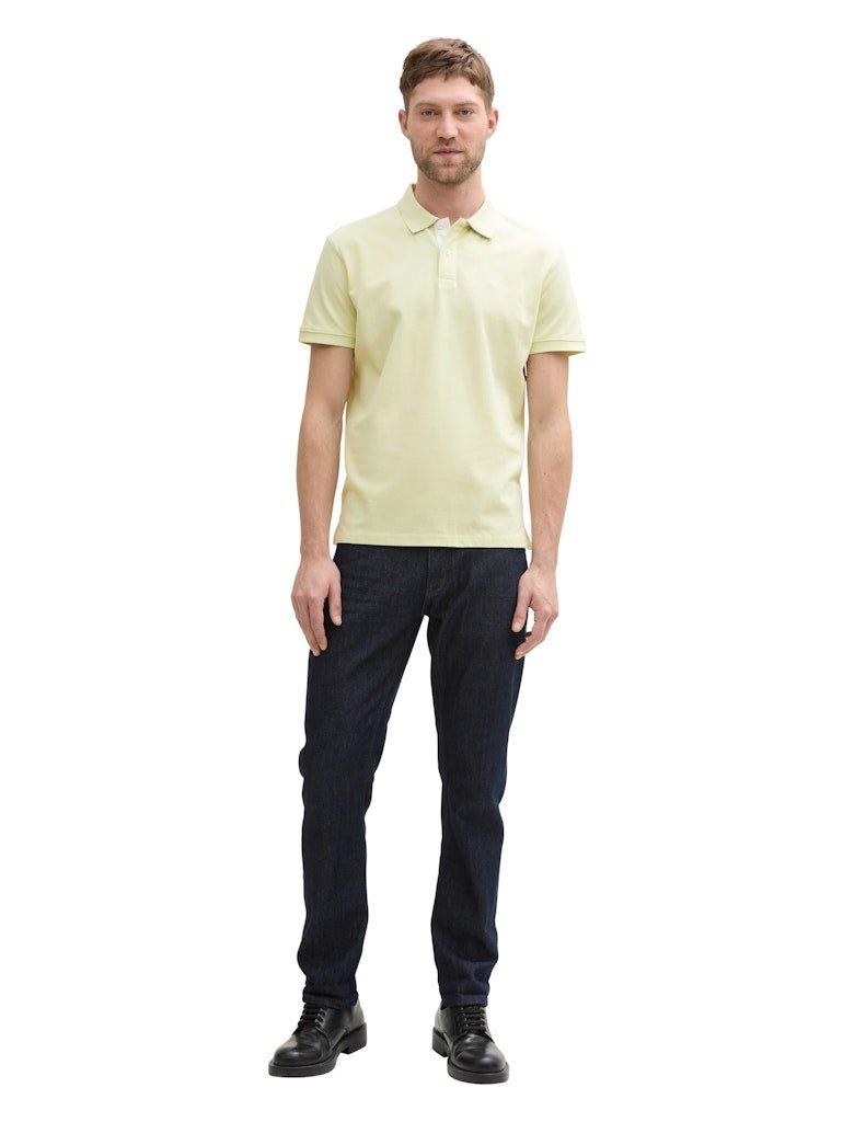 Tom Tailor Herren Polo-Shirts Lime Cream Gree