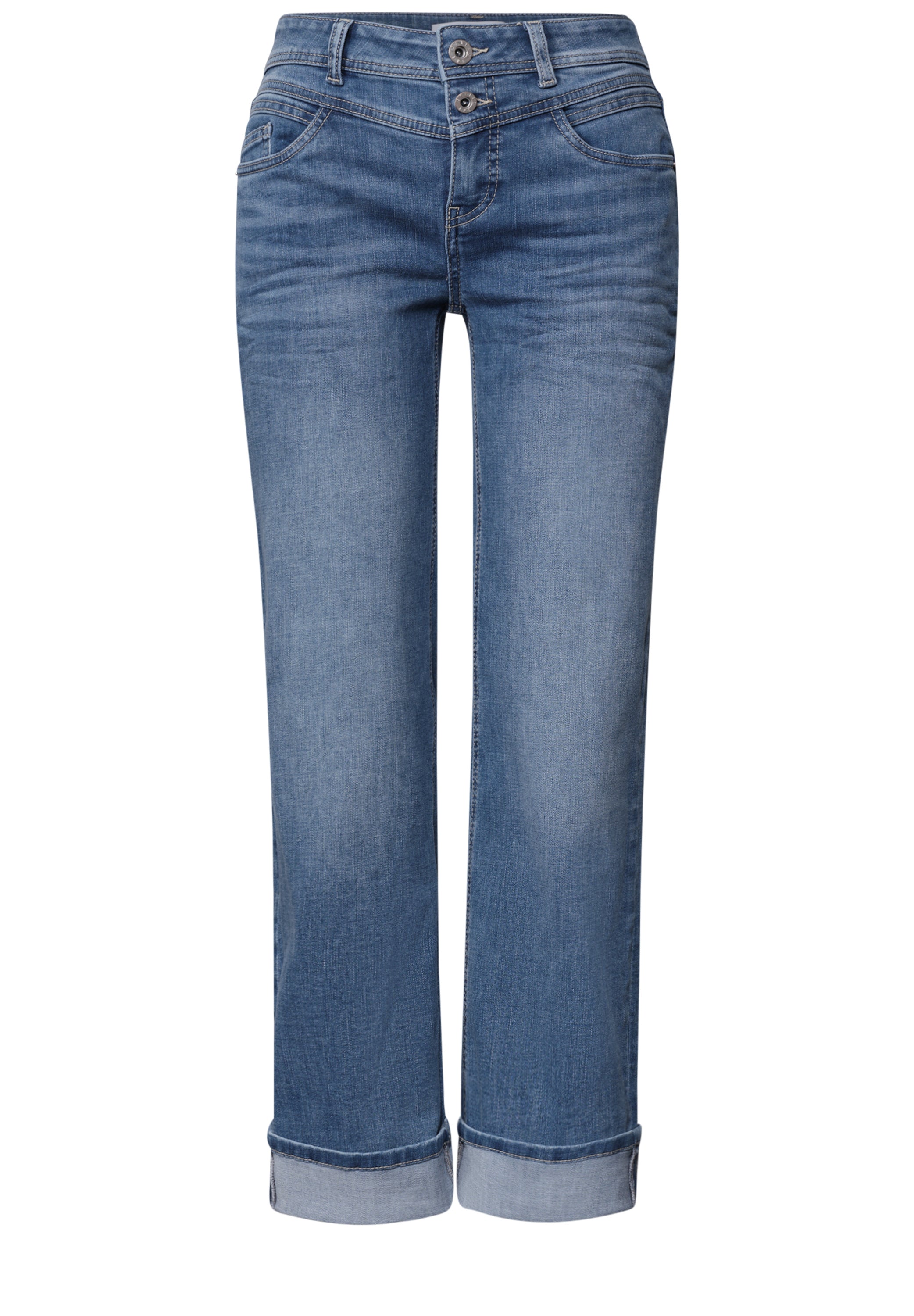 Street One Damen Hosen  Mid Blue