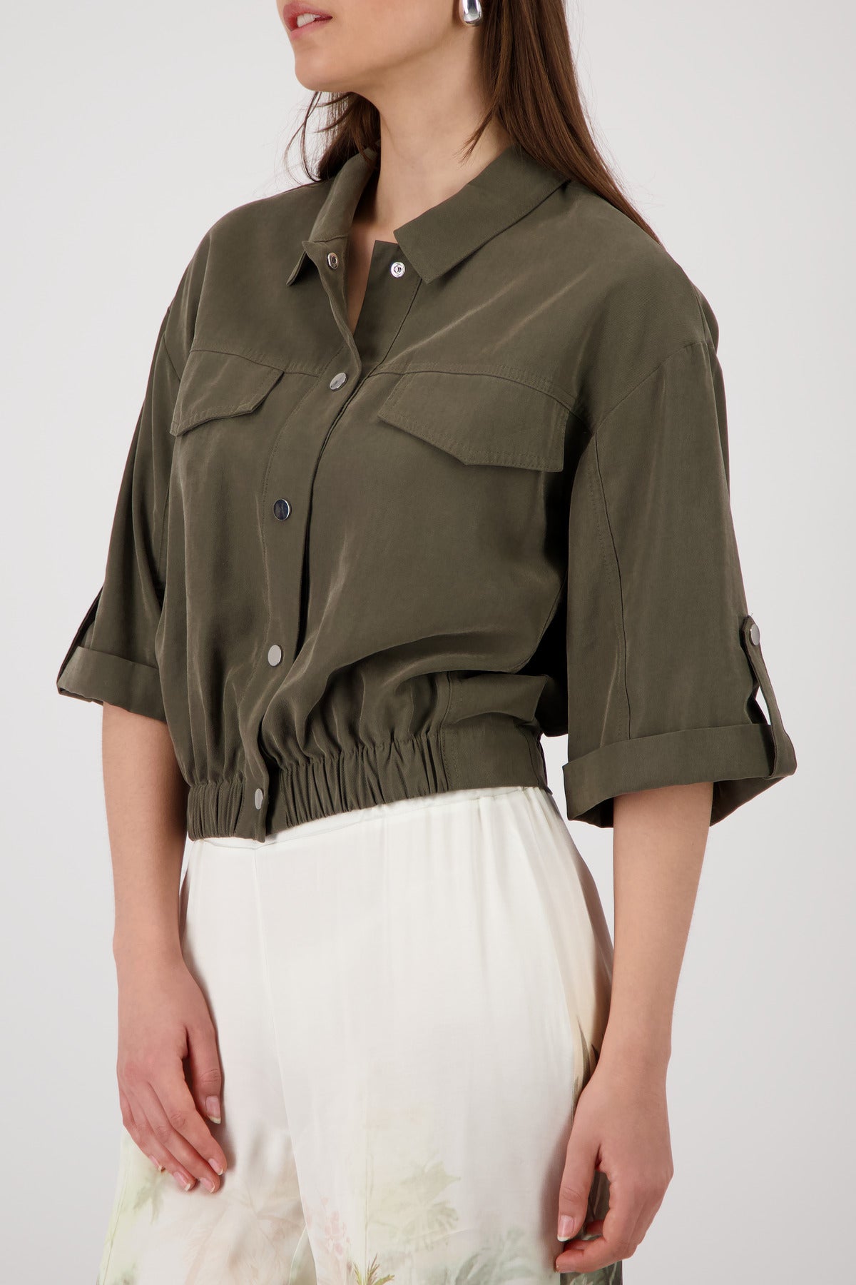 Monari Damen Blazer  Olive
