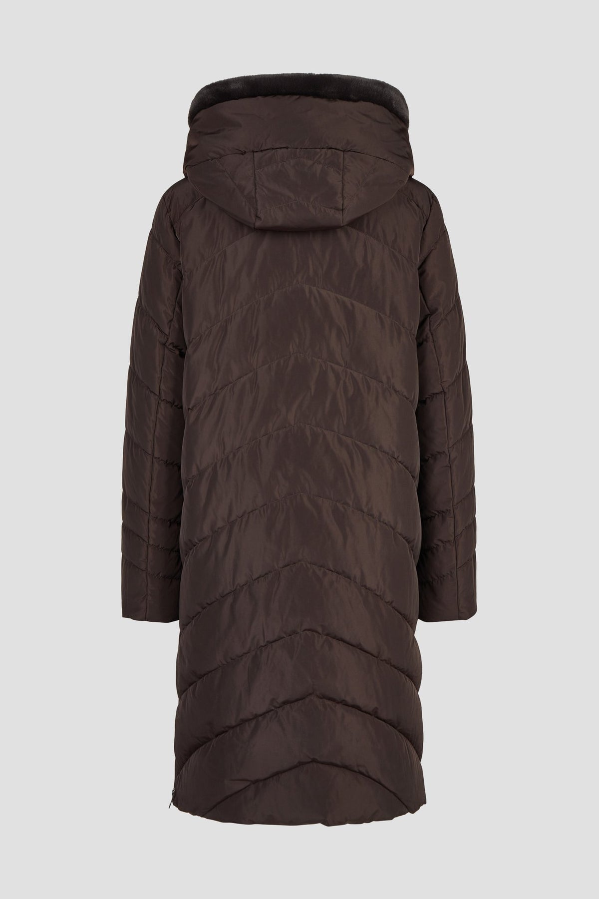 Lebek Damen Mantel  Dark Brown