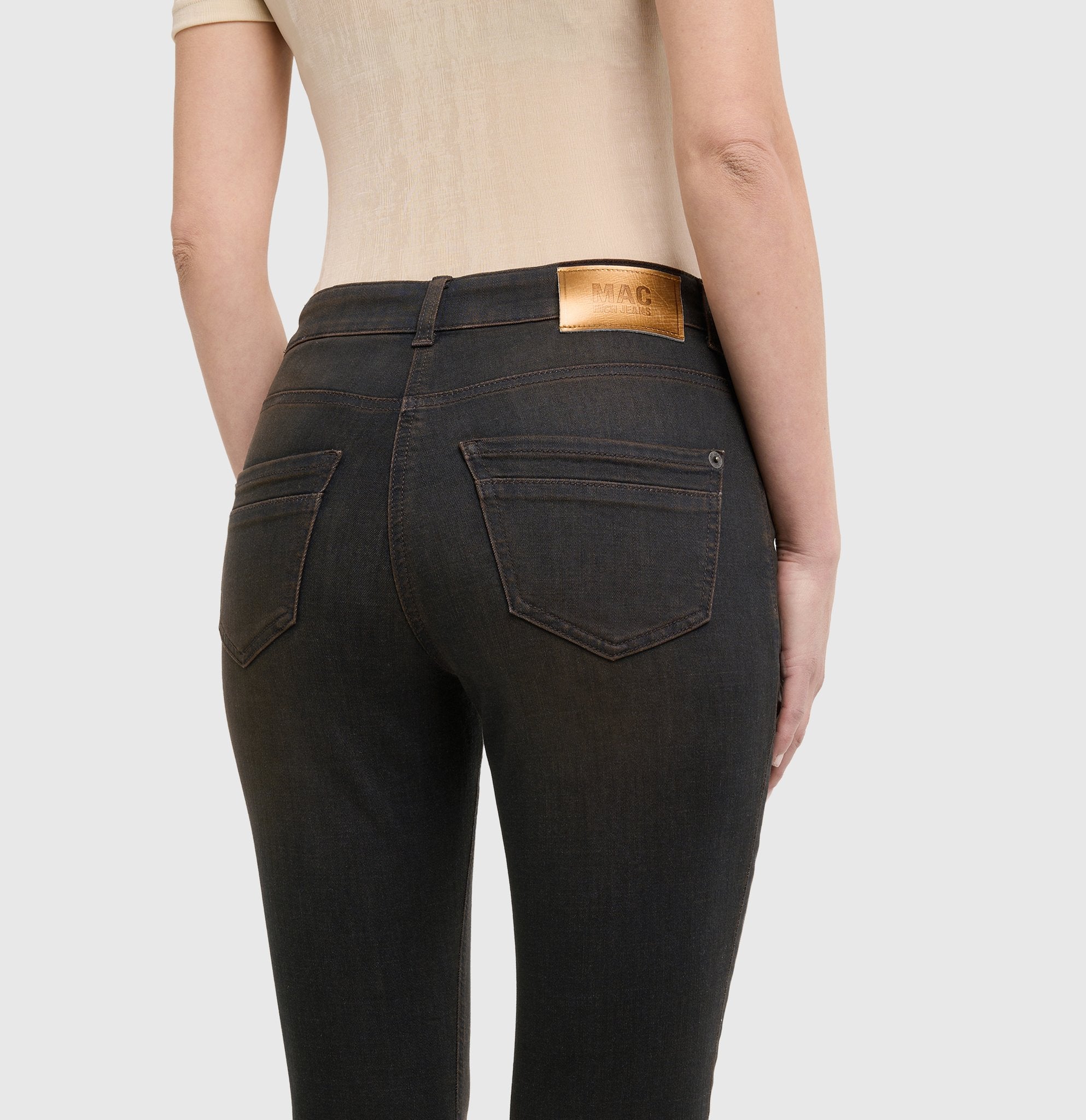 Mac Damen Jeans Soft Black Brow