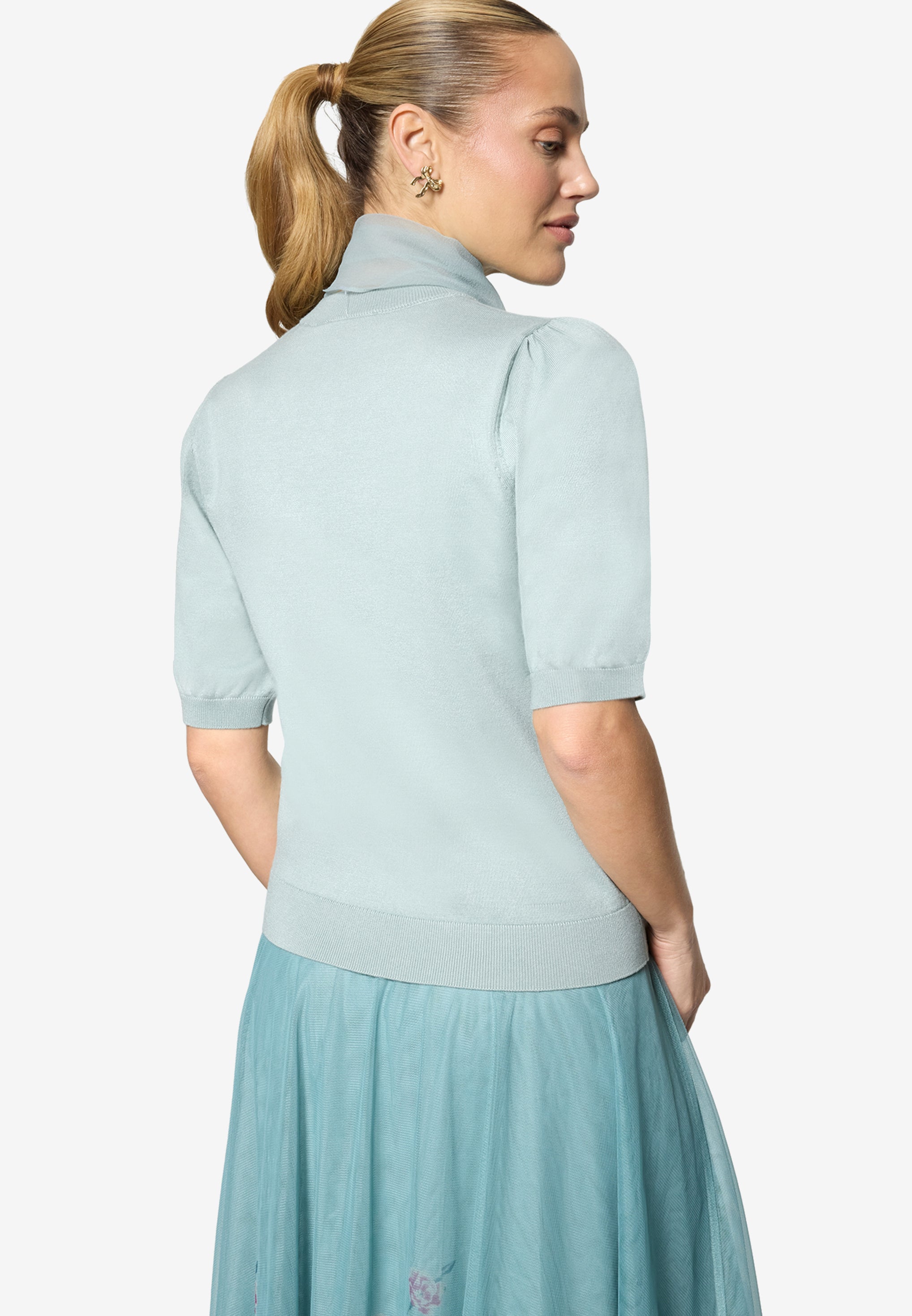 Zero Damen Pullover Silver Blue