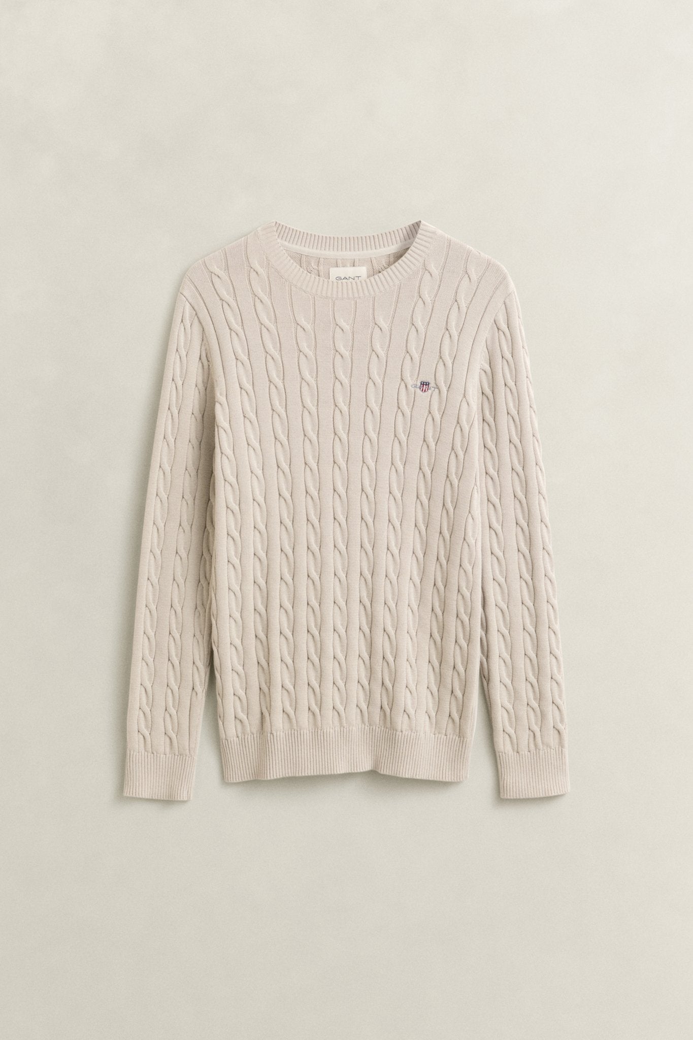 Gant Herren Pullover  Clay Beige