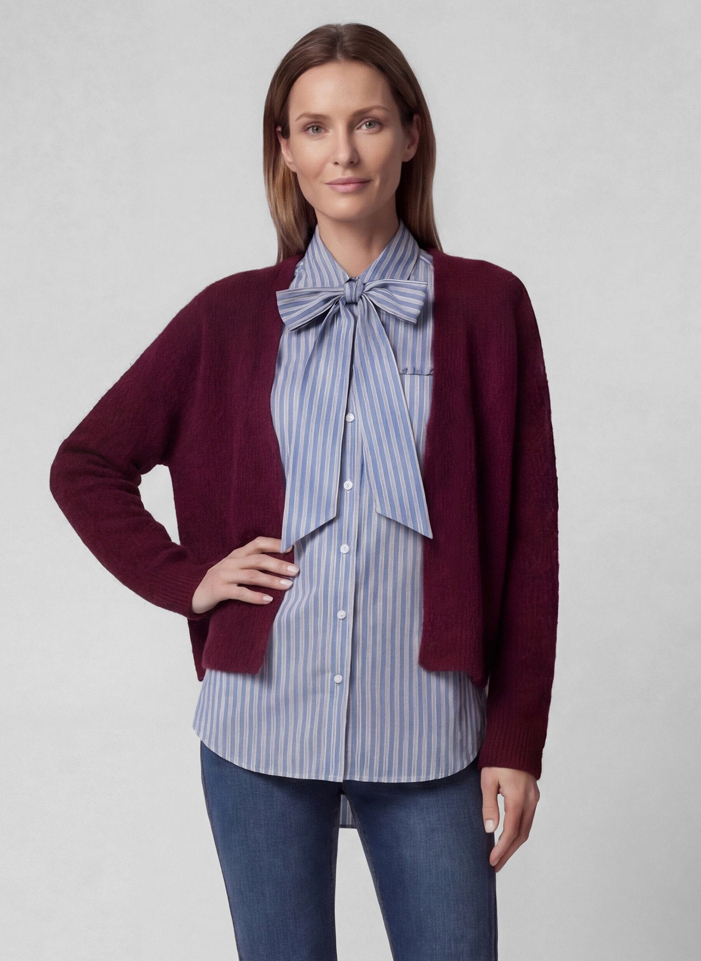 Rabe Damen Strickjacken Merlot