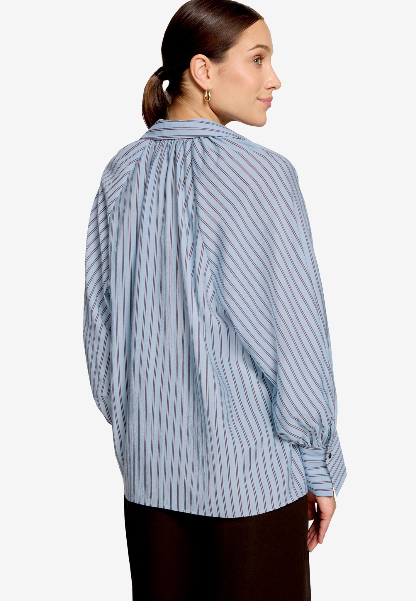 Zero Damen Blusen Blue/Brown