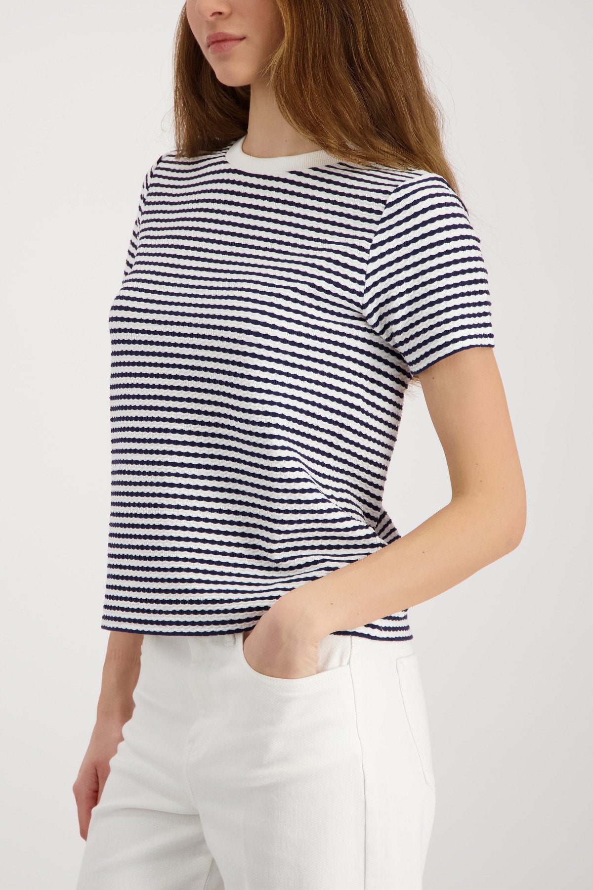 Monari Damen T-Shirts  Marine Ring