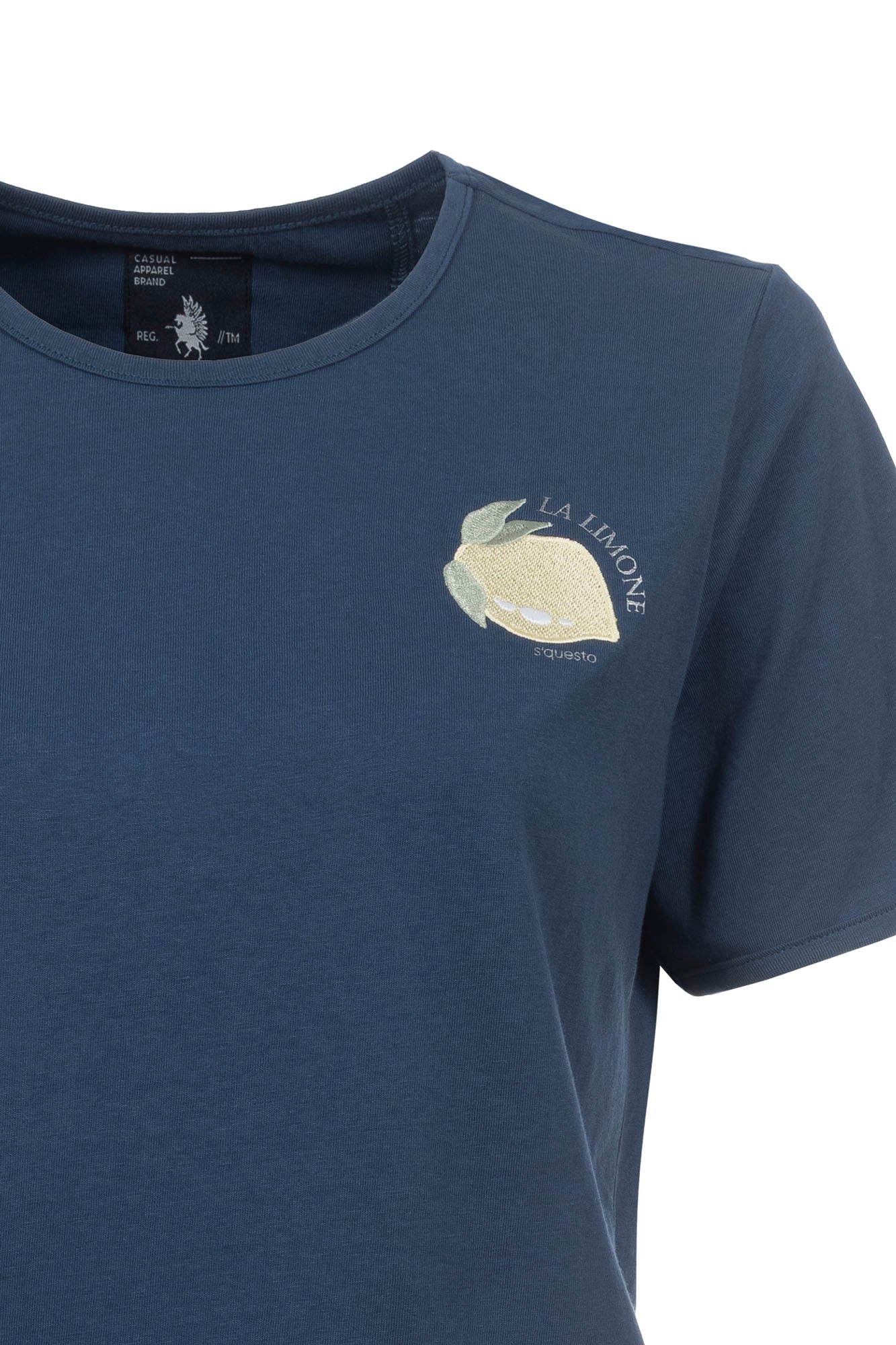 Soquesto Damen T-Shirts Rauchblau