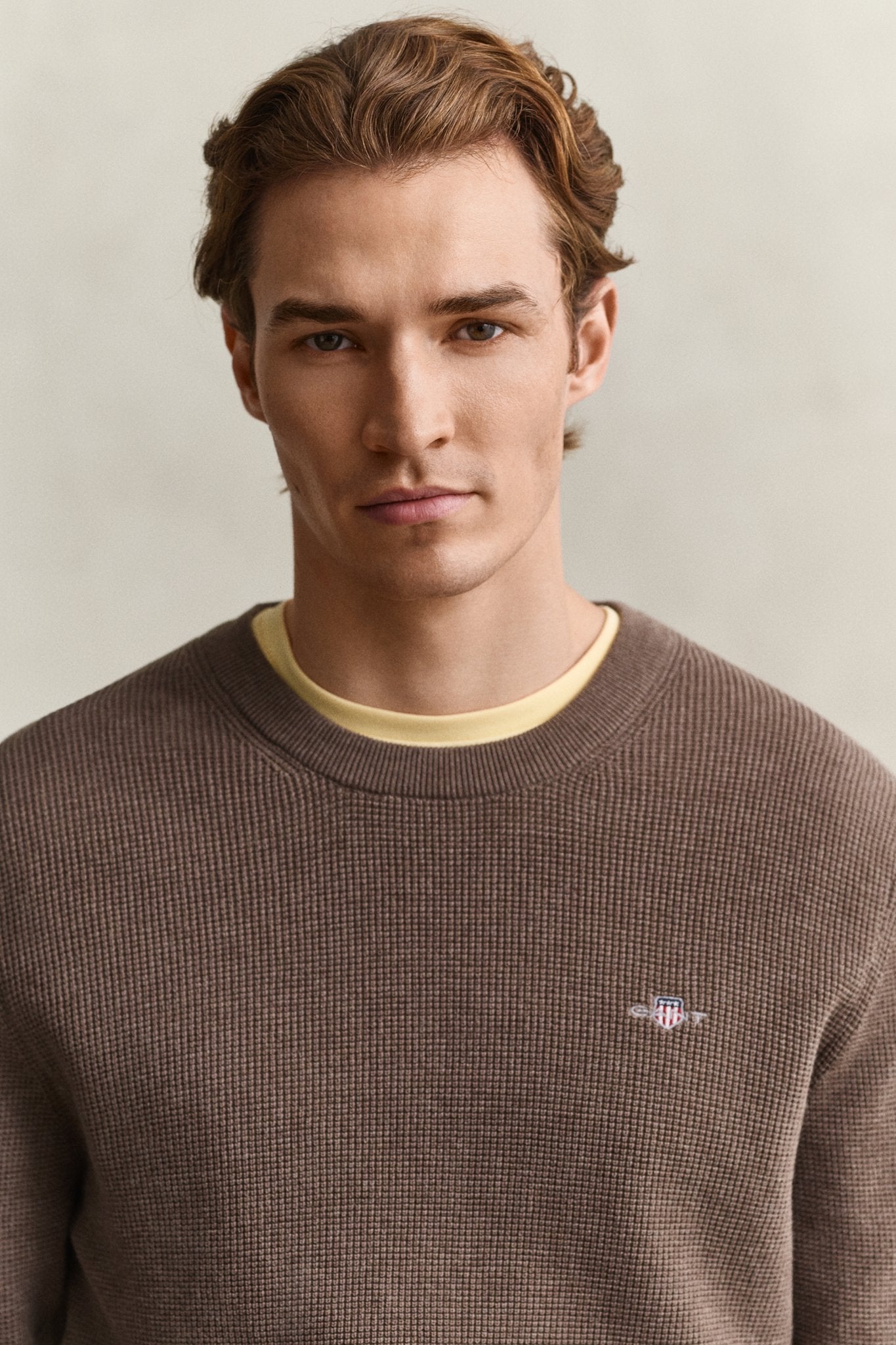 Gant Herren Pullover Dark Hazeln