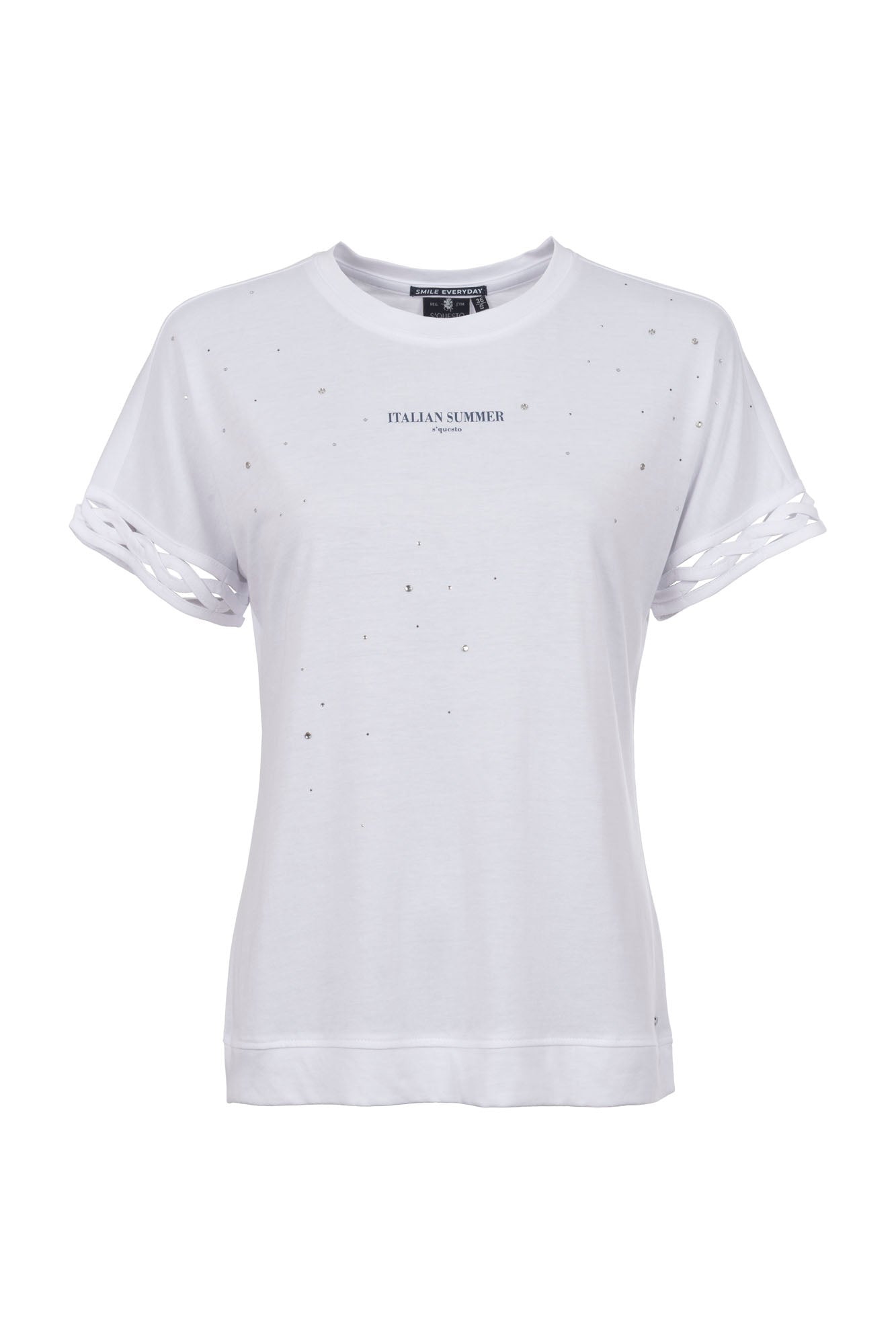 Soquesto Damen T-Shirts Weiß