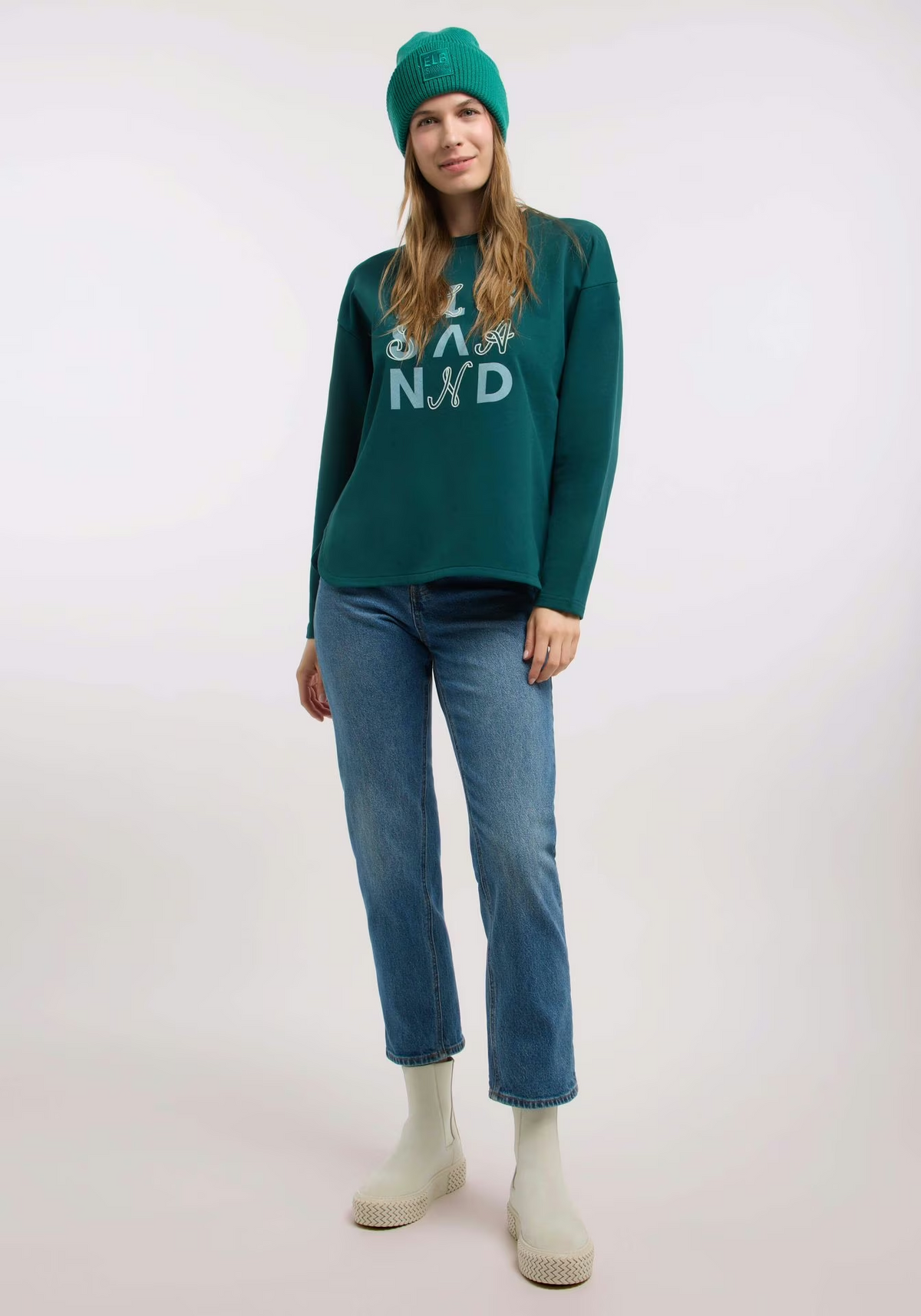 Elbsand Damen Sweatshirts  Dark Ivy