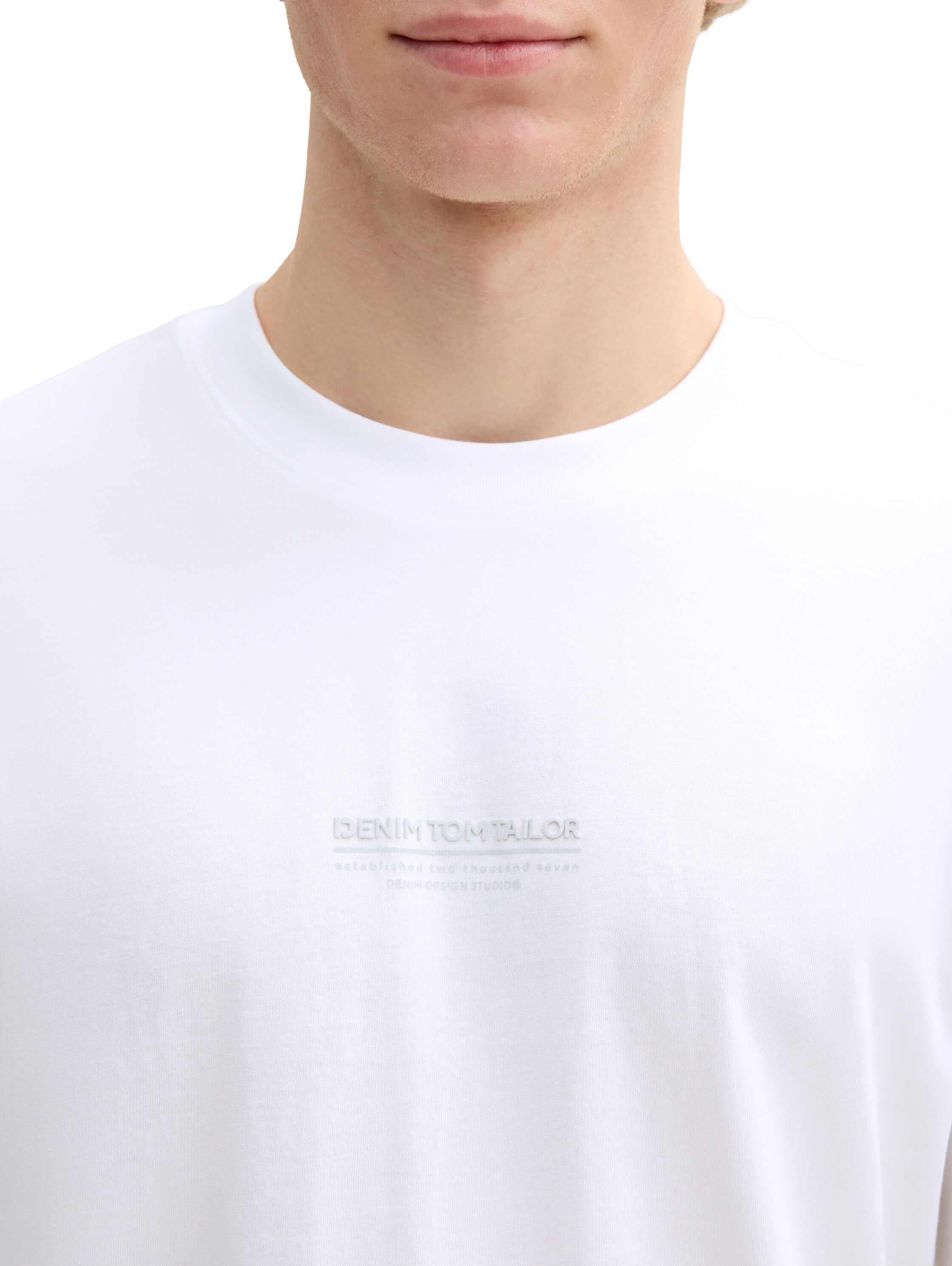 Tom Tailor denim Herren T-Shirts kurz White