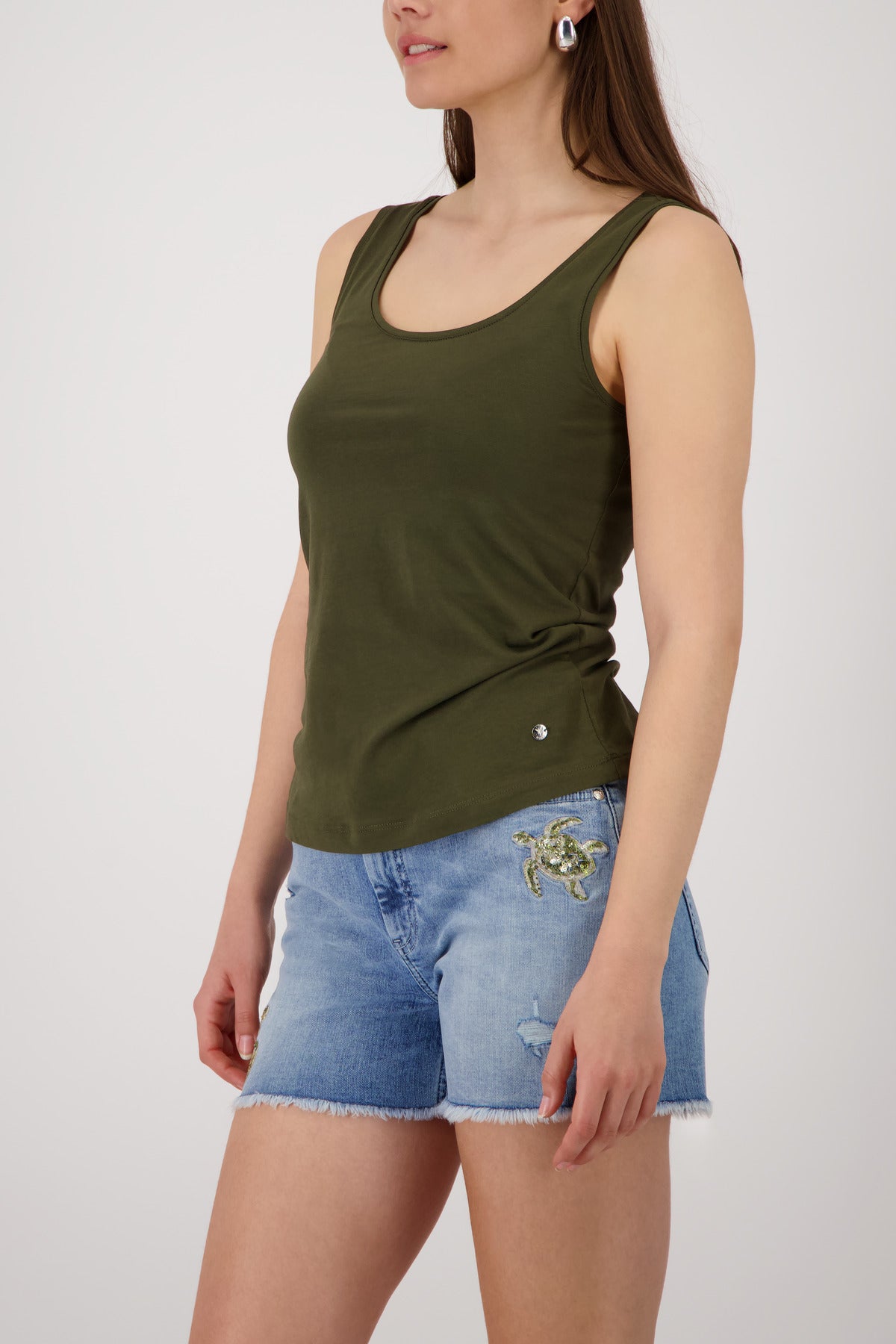 Monari Damen Tops  Olive