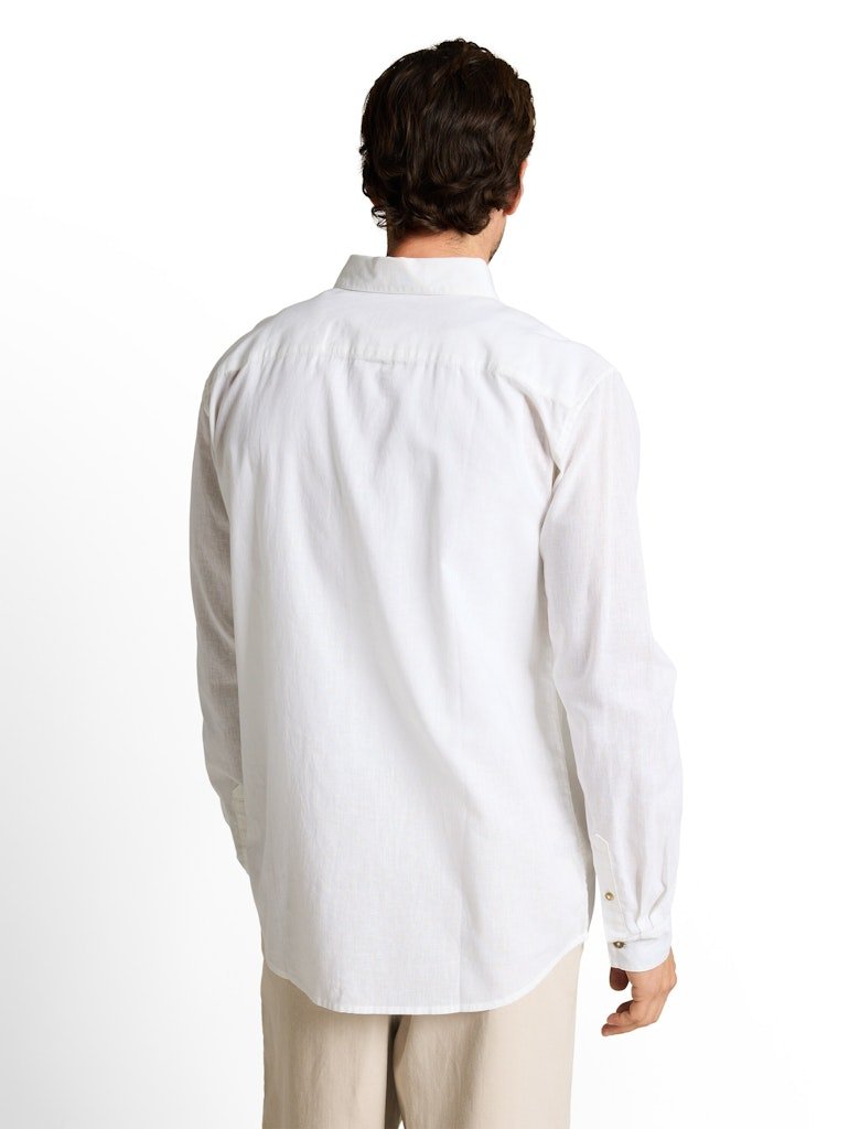 Tom Tailor Herren Hemden lang White