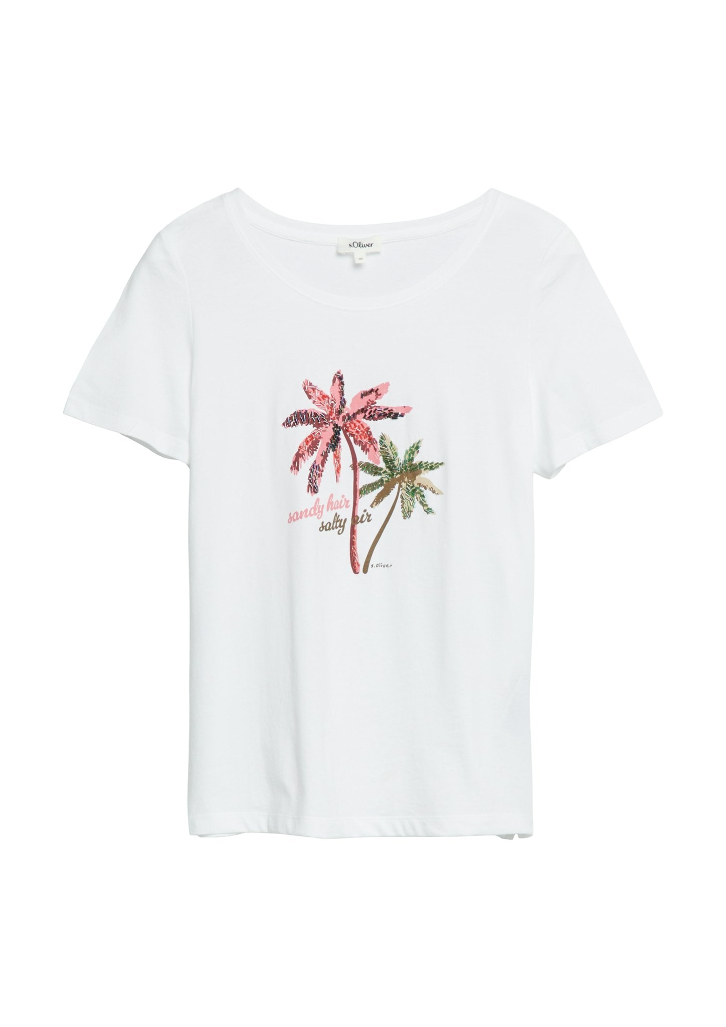 S. Oliver red Damen T-Shirts White