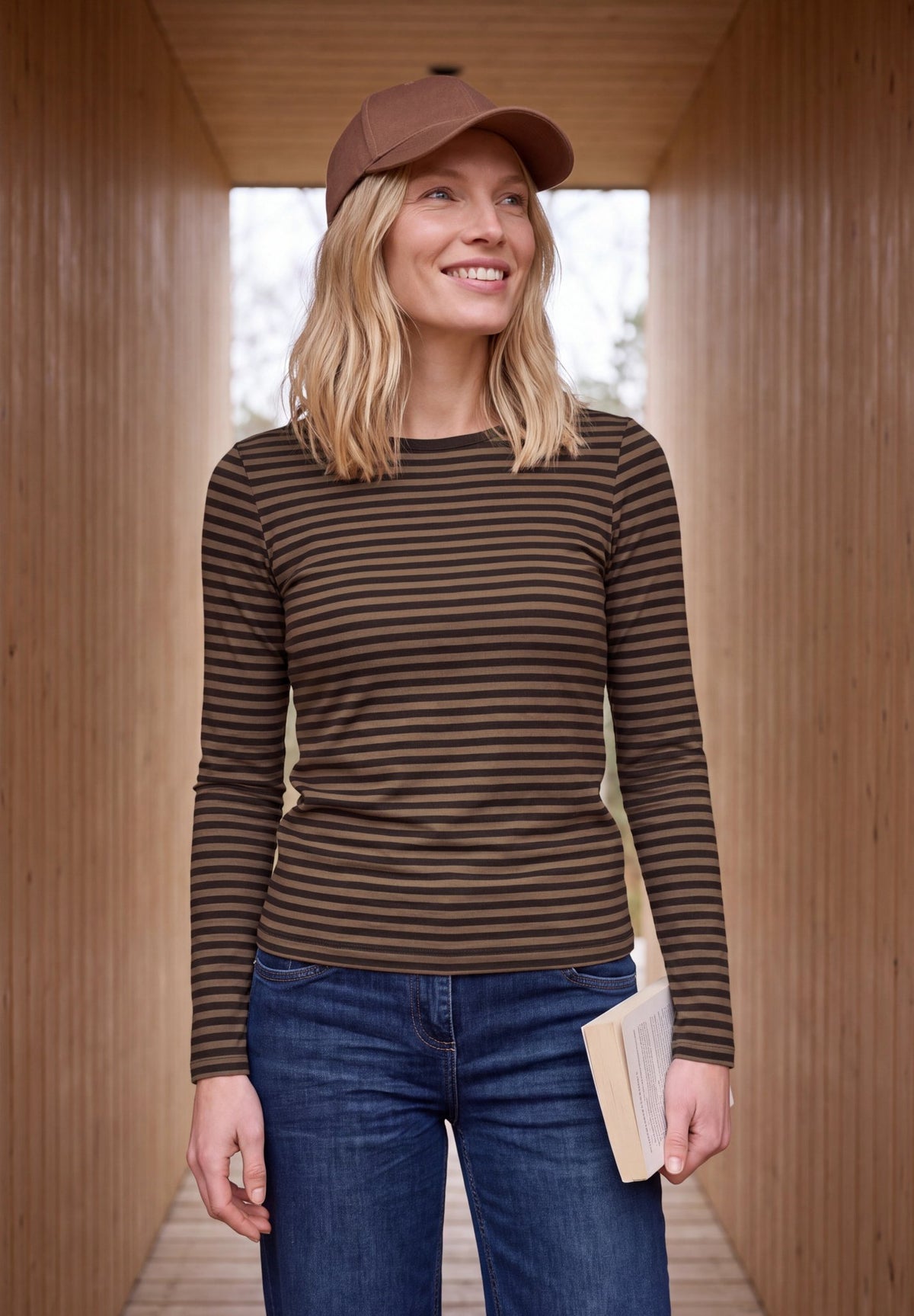 Cecil Damen T-Shirts Truffle B