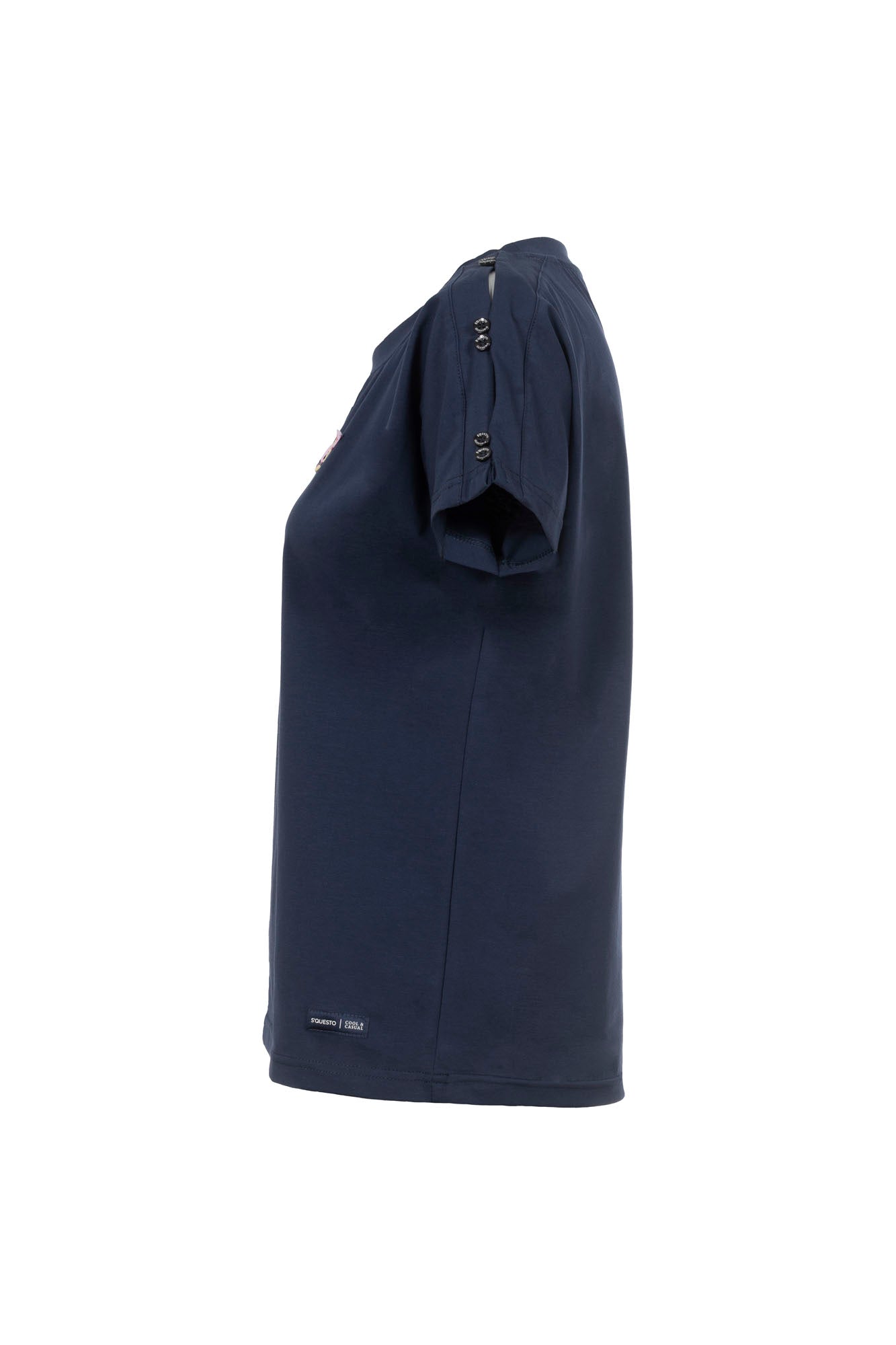 Soquesto Damen T-Shirts Rauchblau