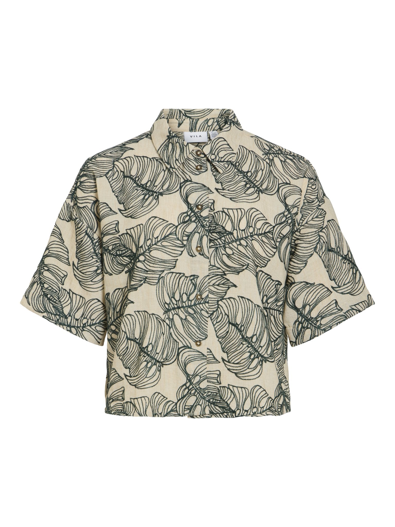 Vila Damen Blusen Birch/Atlantic