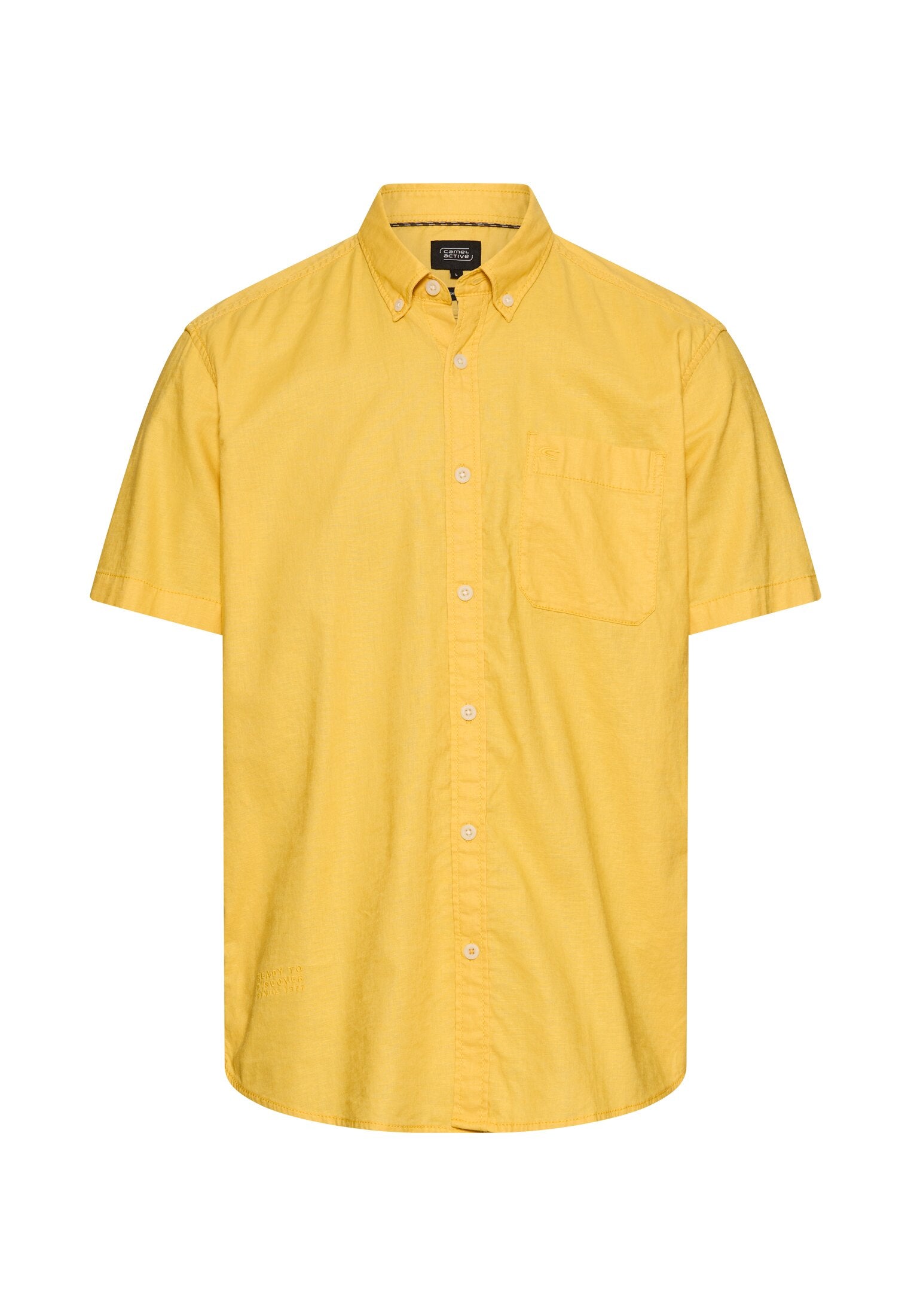 Camel active Herren Hemden kurz Sun Yellow
