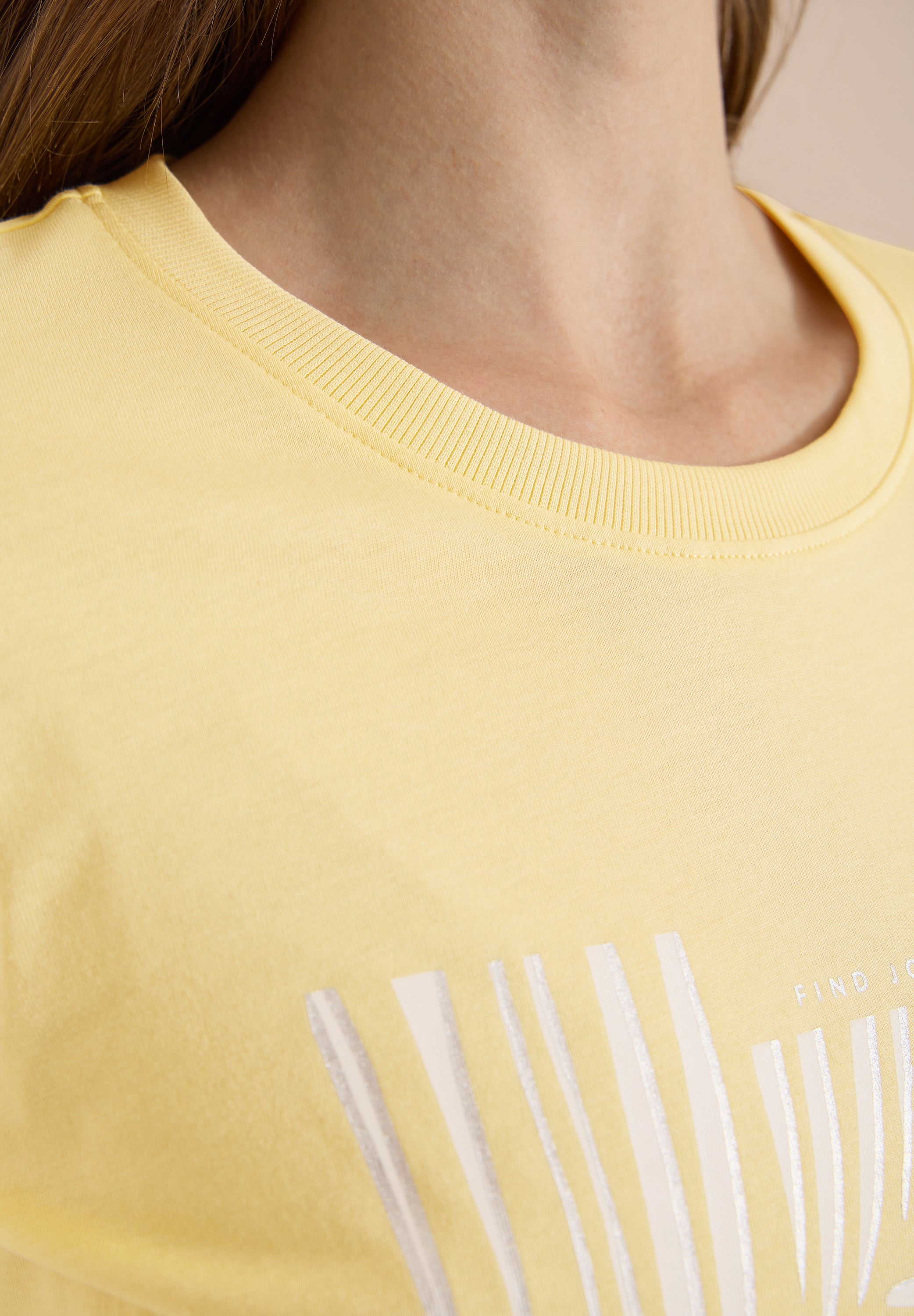 Cecil Damen T-Shirts  Buttermil