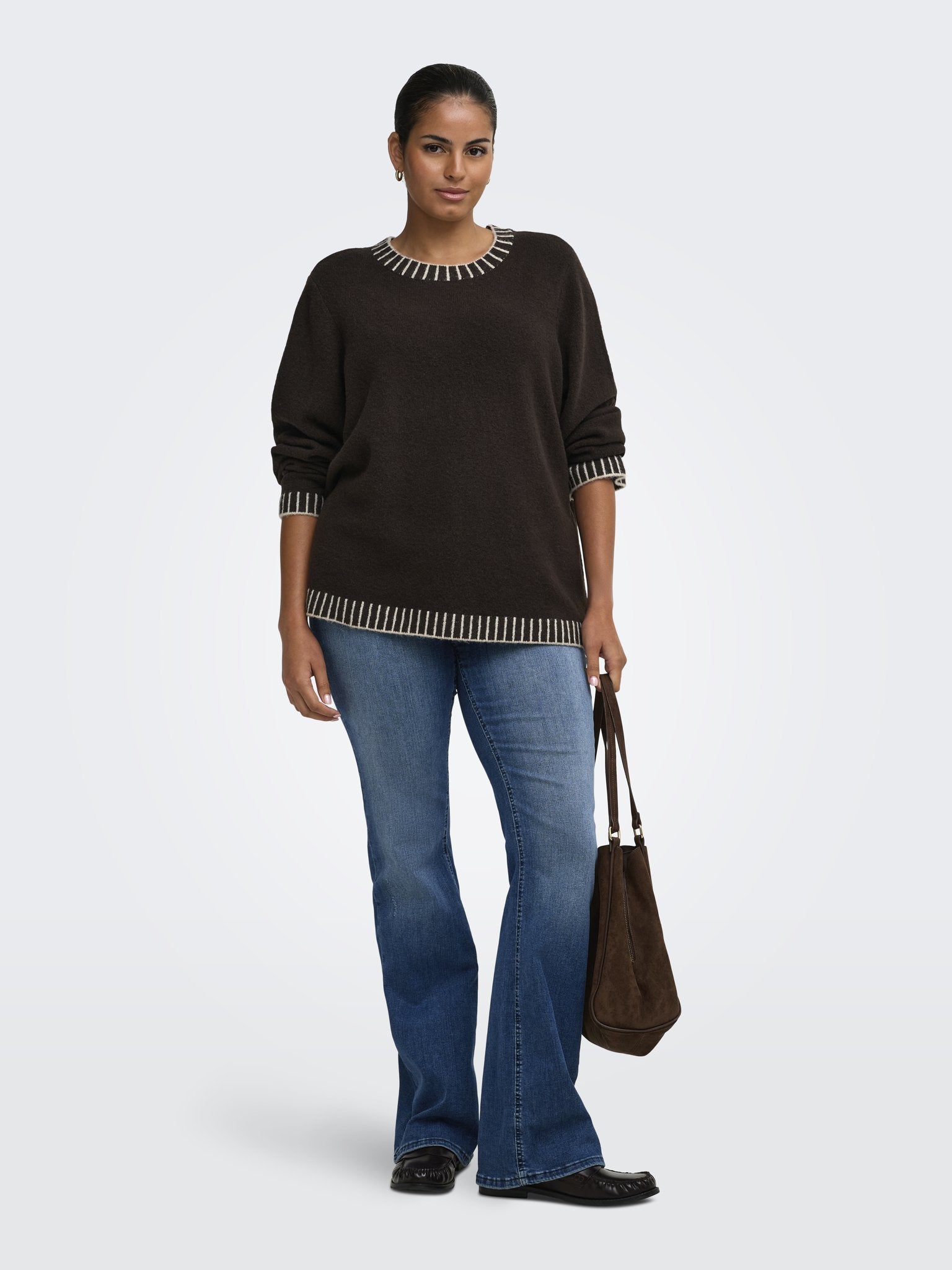 Only Caramkoma Damen Pullover Chocolate Torte