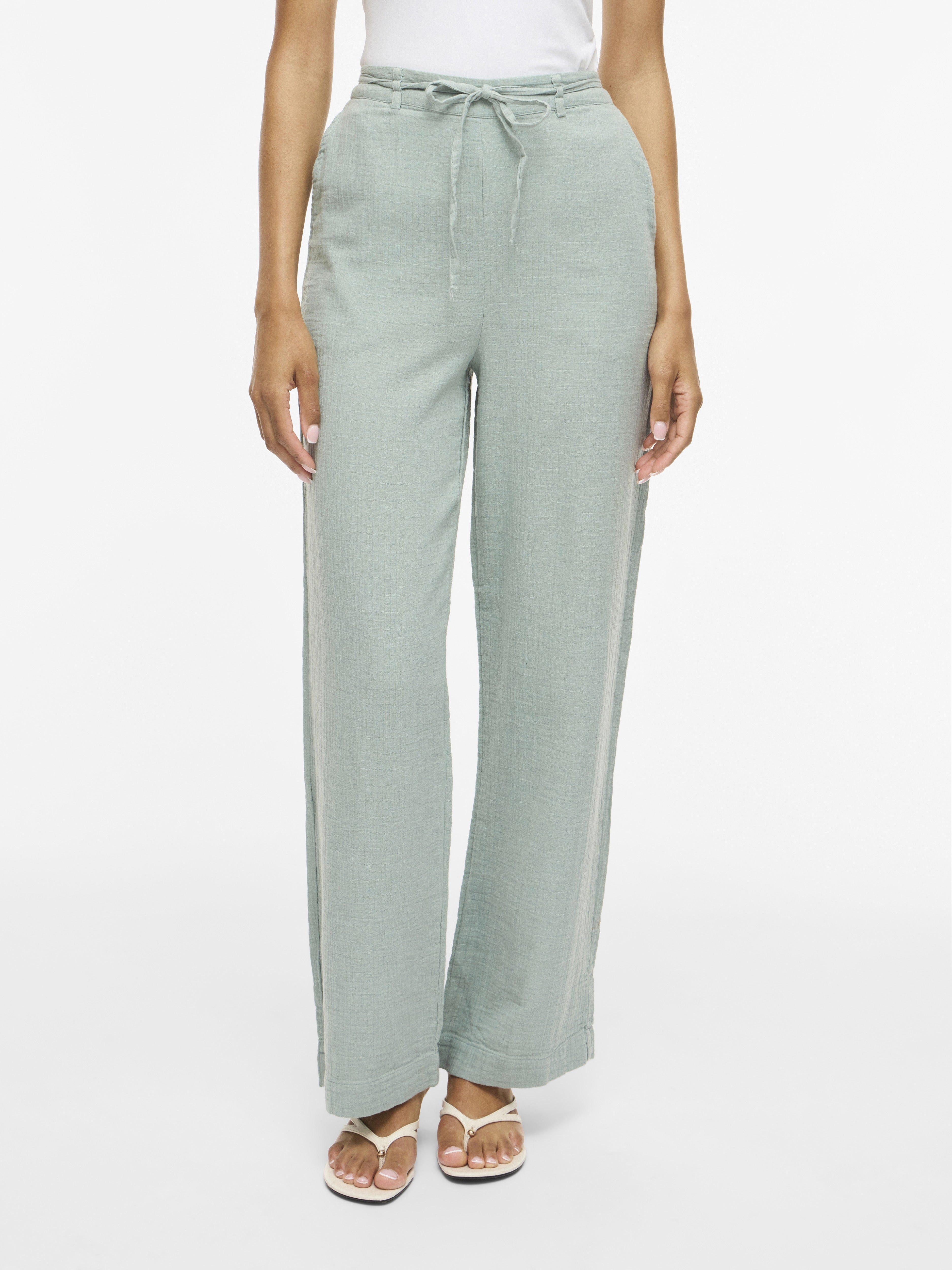 Vila Damen Hosen Blue Surf