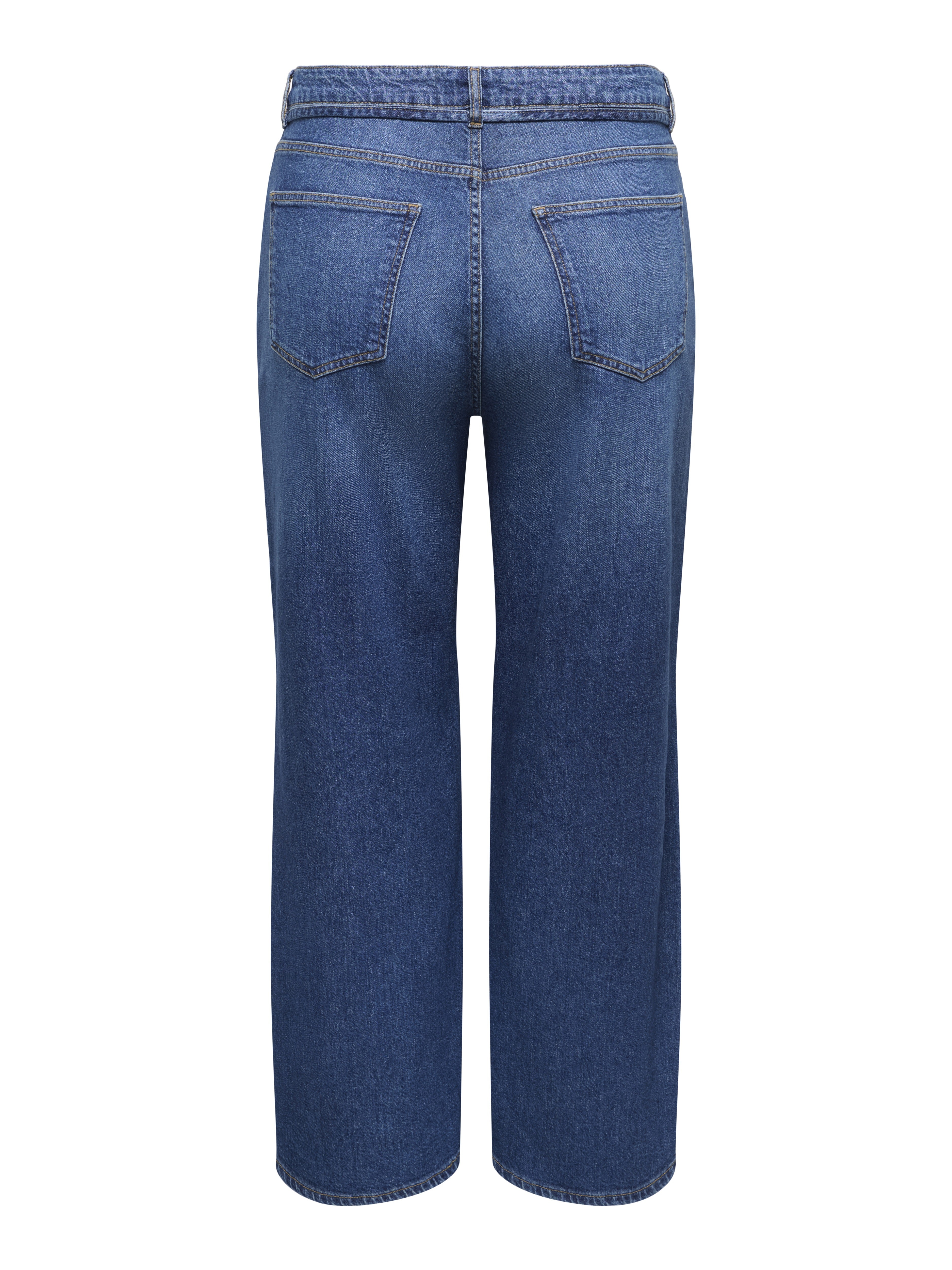 Only Carmakoma Damen Jeans Dark Blue Denim