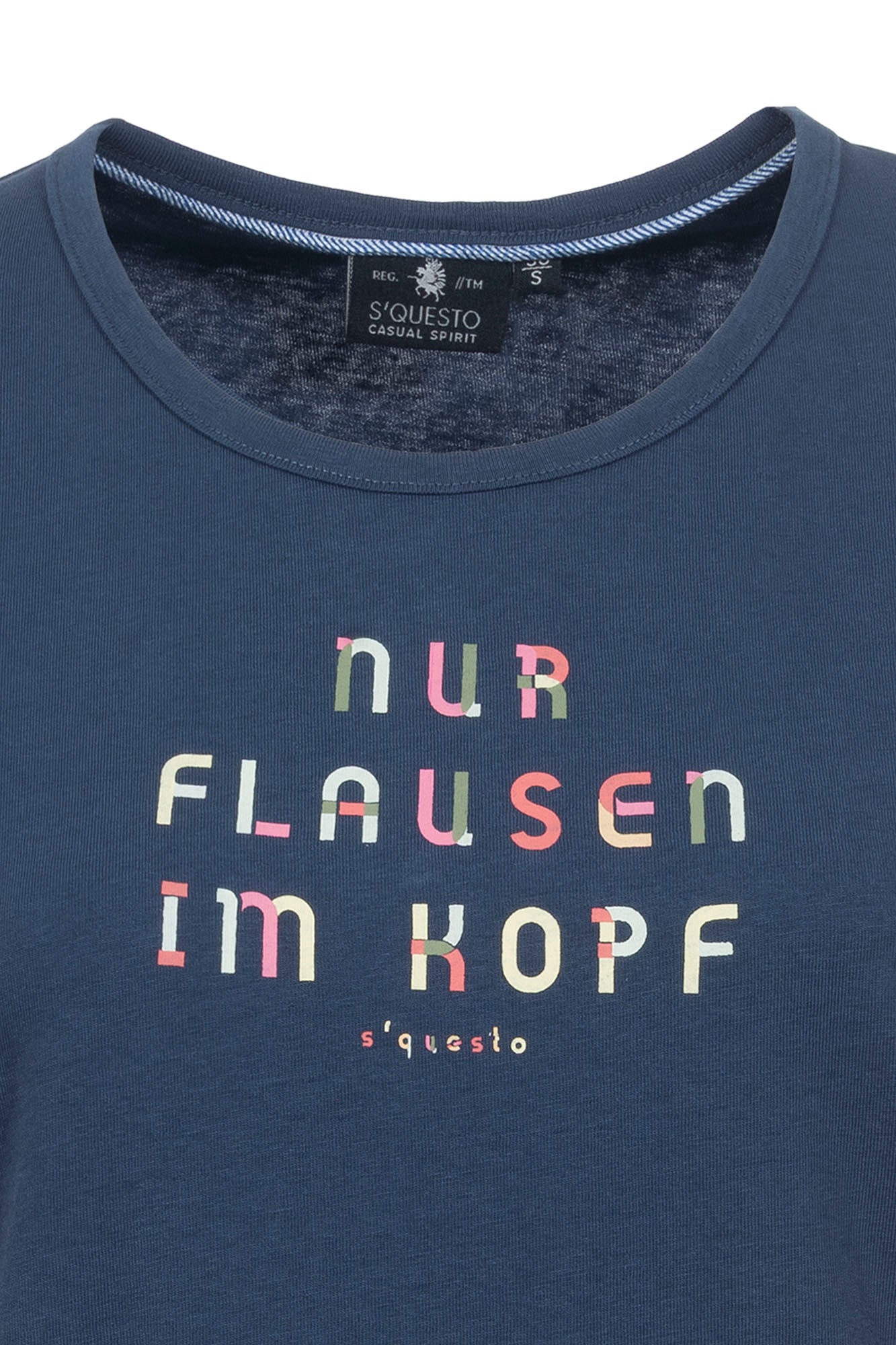 Soquesto Damen T-Shirts Rauchblau