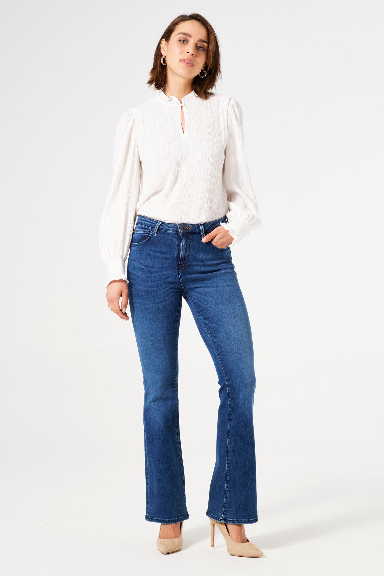 Garcia Damen Jeans Dark Used