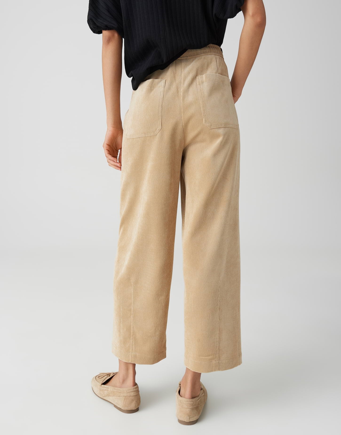 Opus Damen Hosen Golden Beige