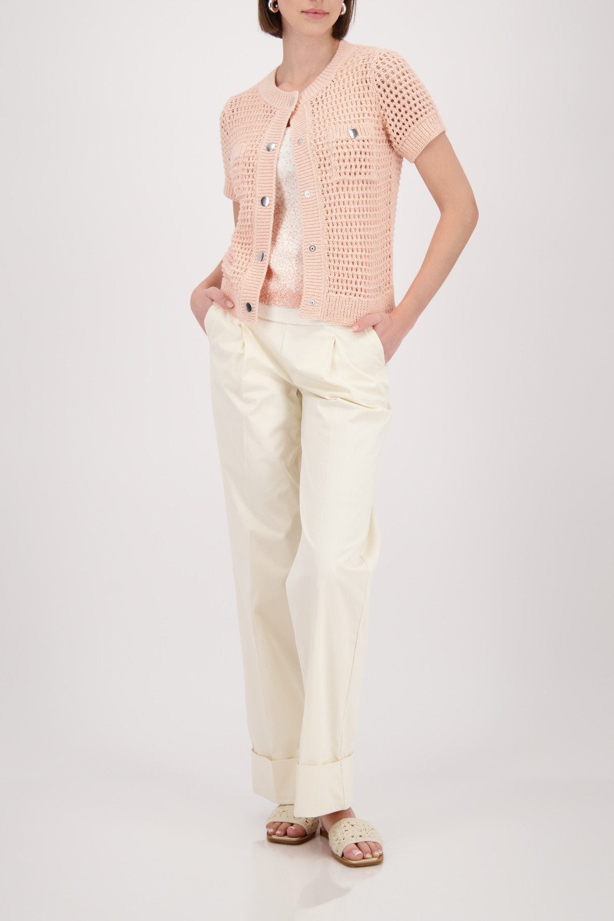 Monari Damen Strickjacken Summer Peac