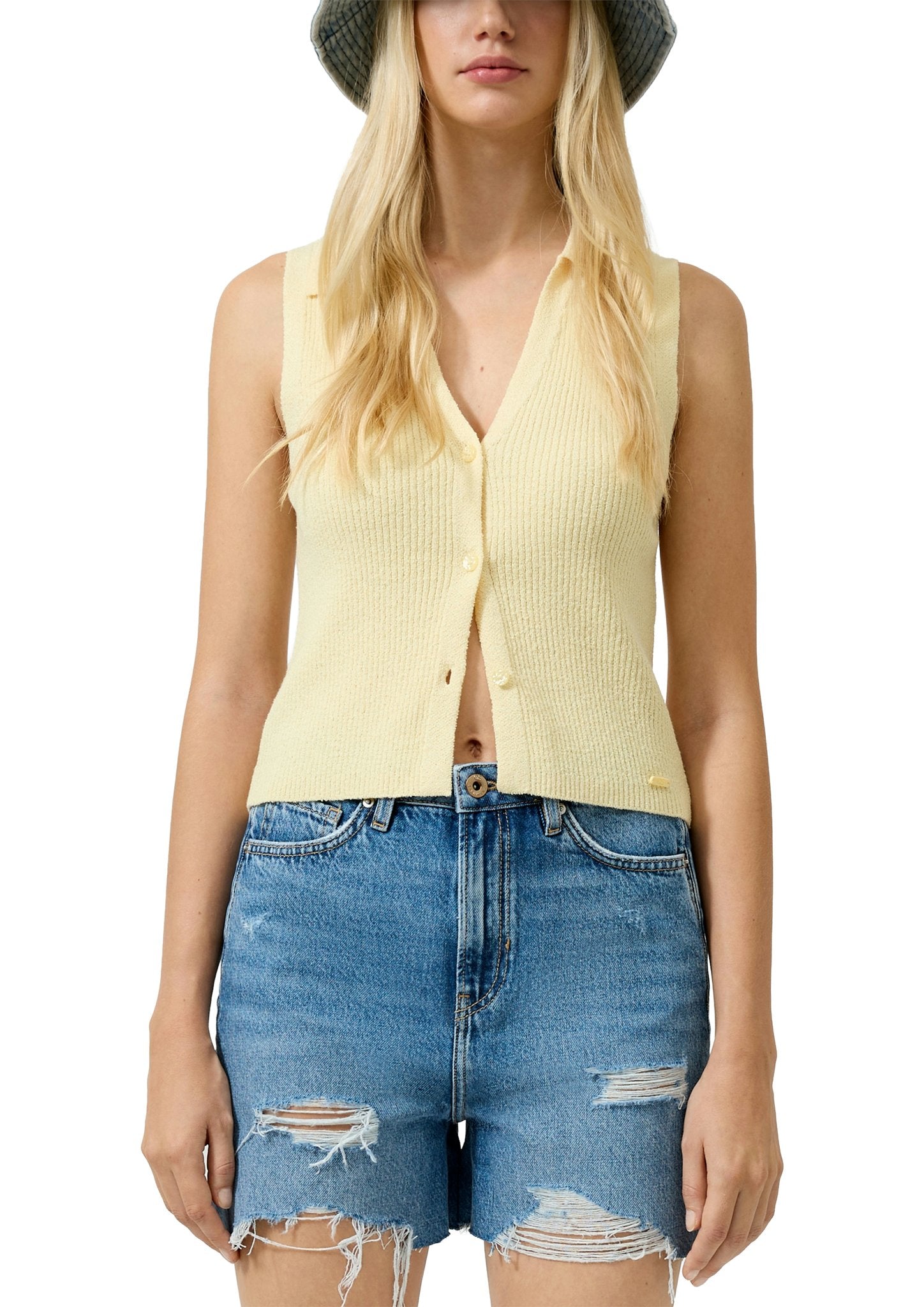 QS by S.Oliver Damen Pullover Yellow