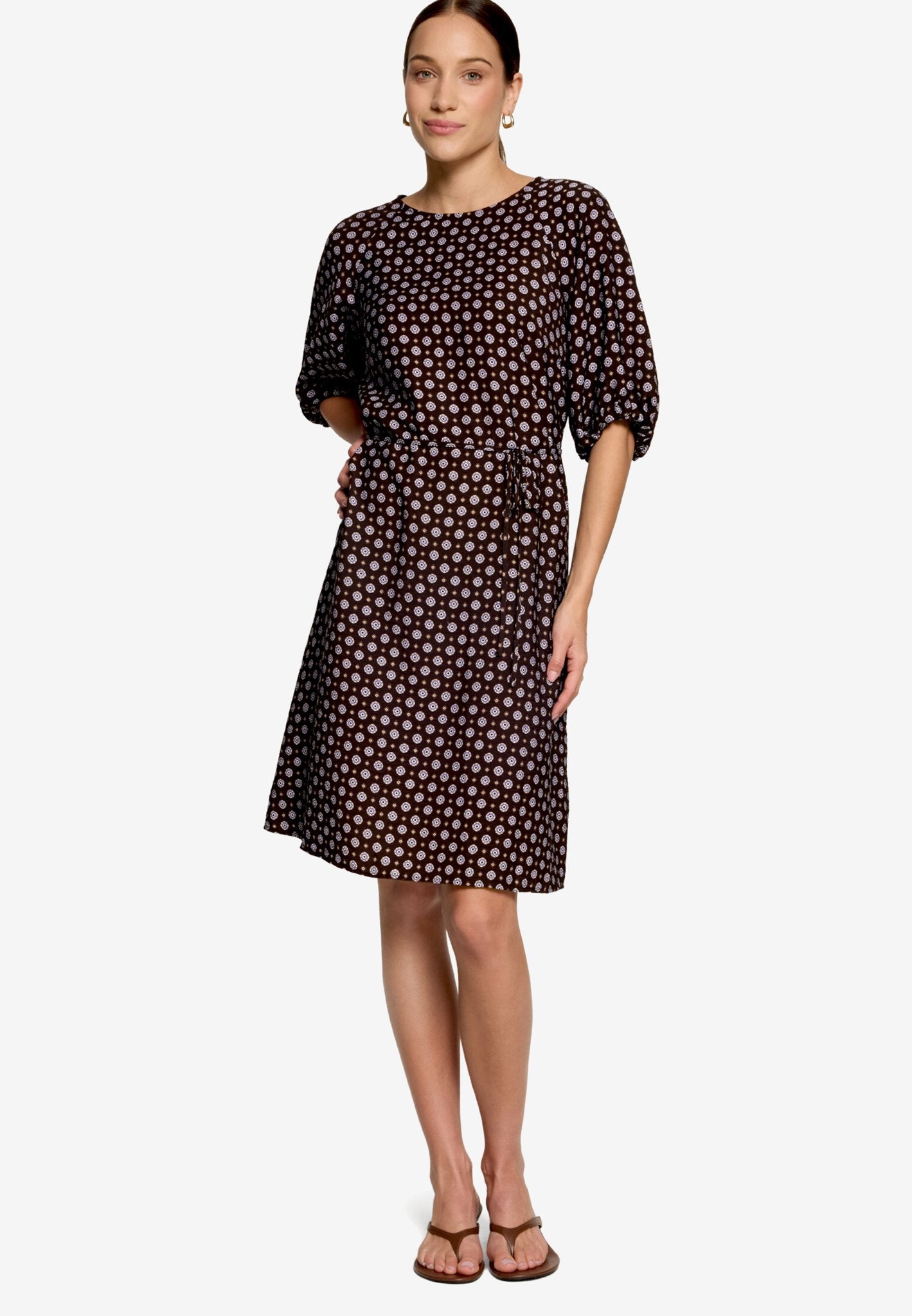 Zero Damen Kleider Brown/Blue