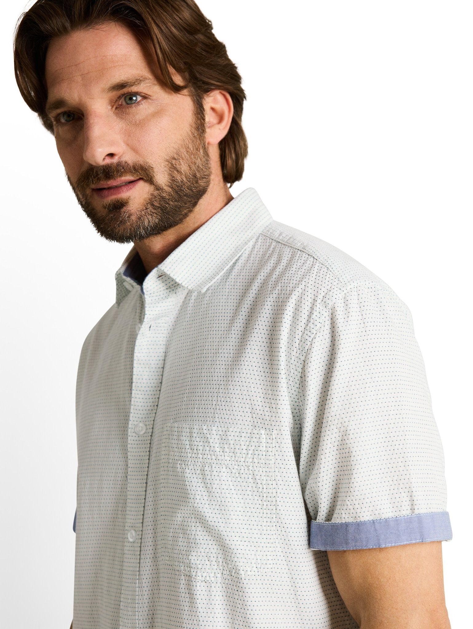 Tom Tailor Herren Hemden kurz Gardenia White
