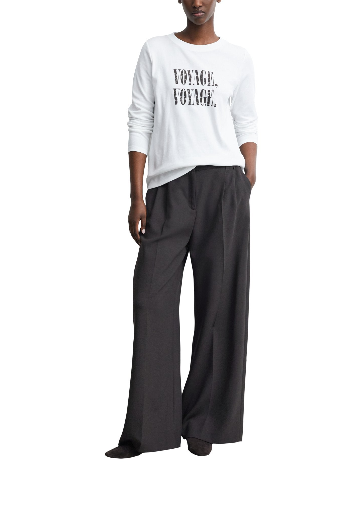Comma Damen T-Shirts E White