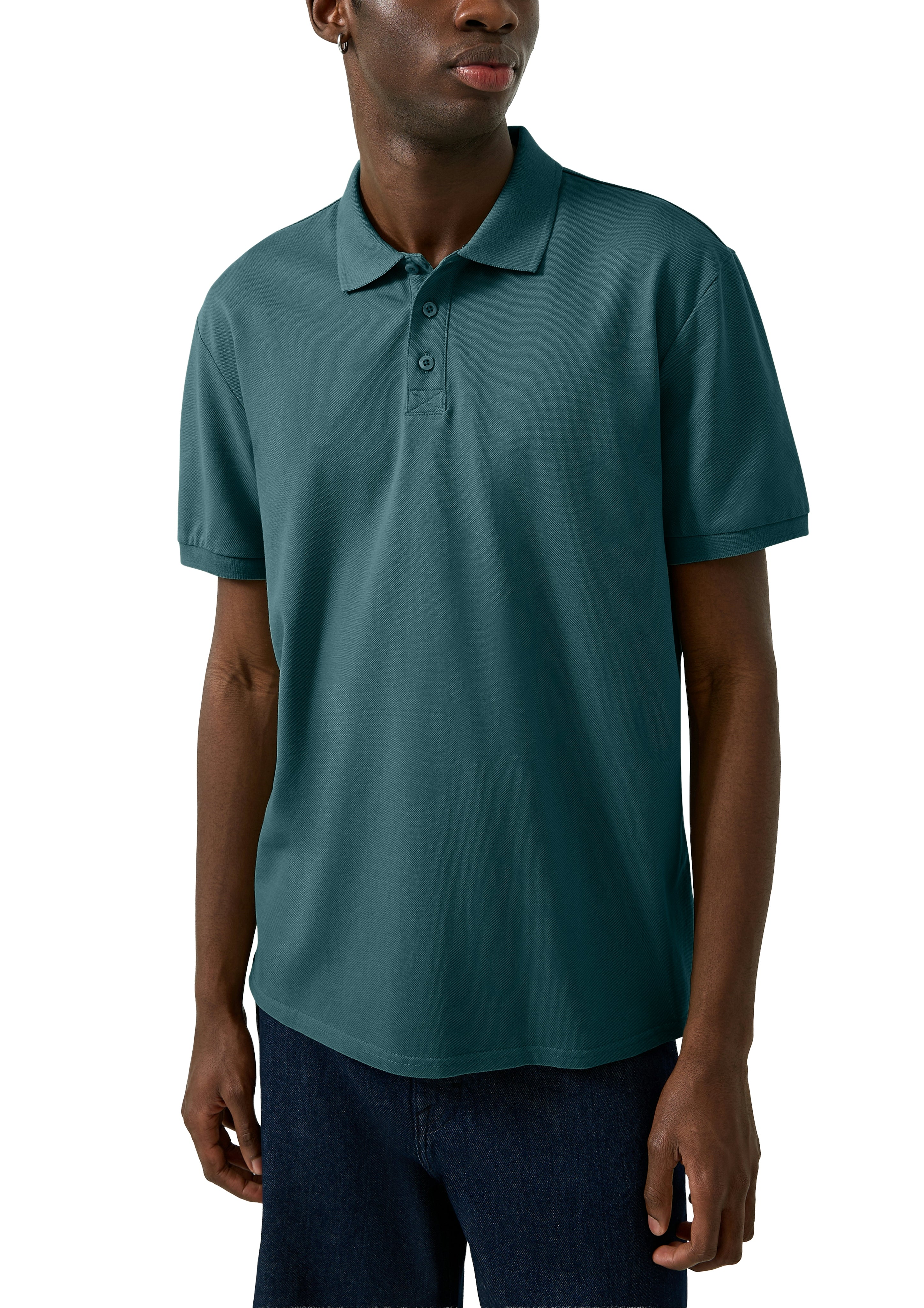 QS by S.Oliver Herren Polo-Shirts Blue Green