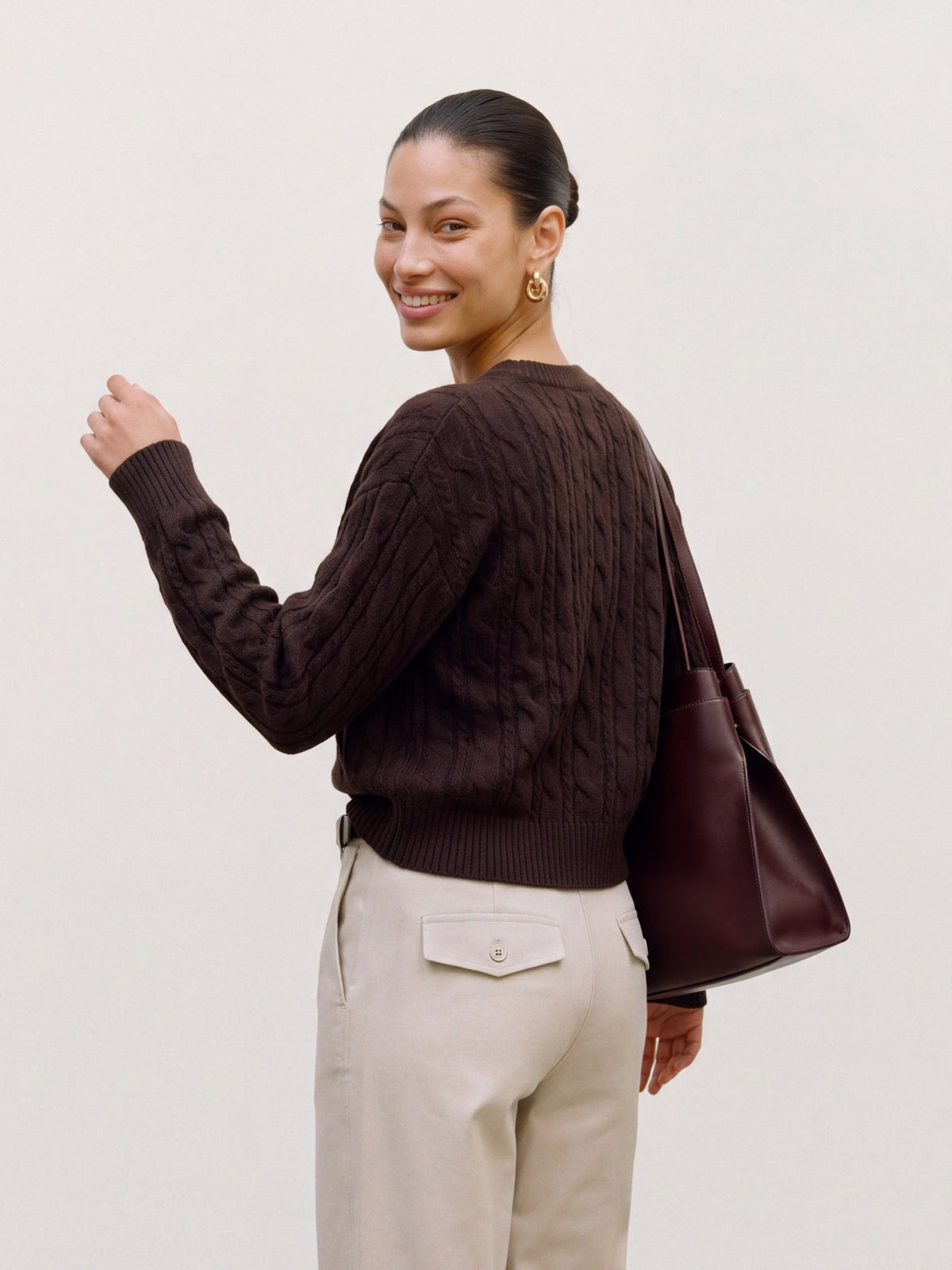 Vero Moda Damen Pullover Chocolate Torte
