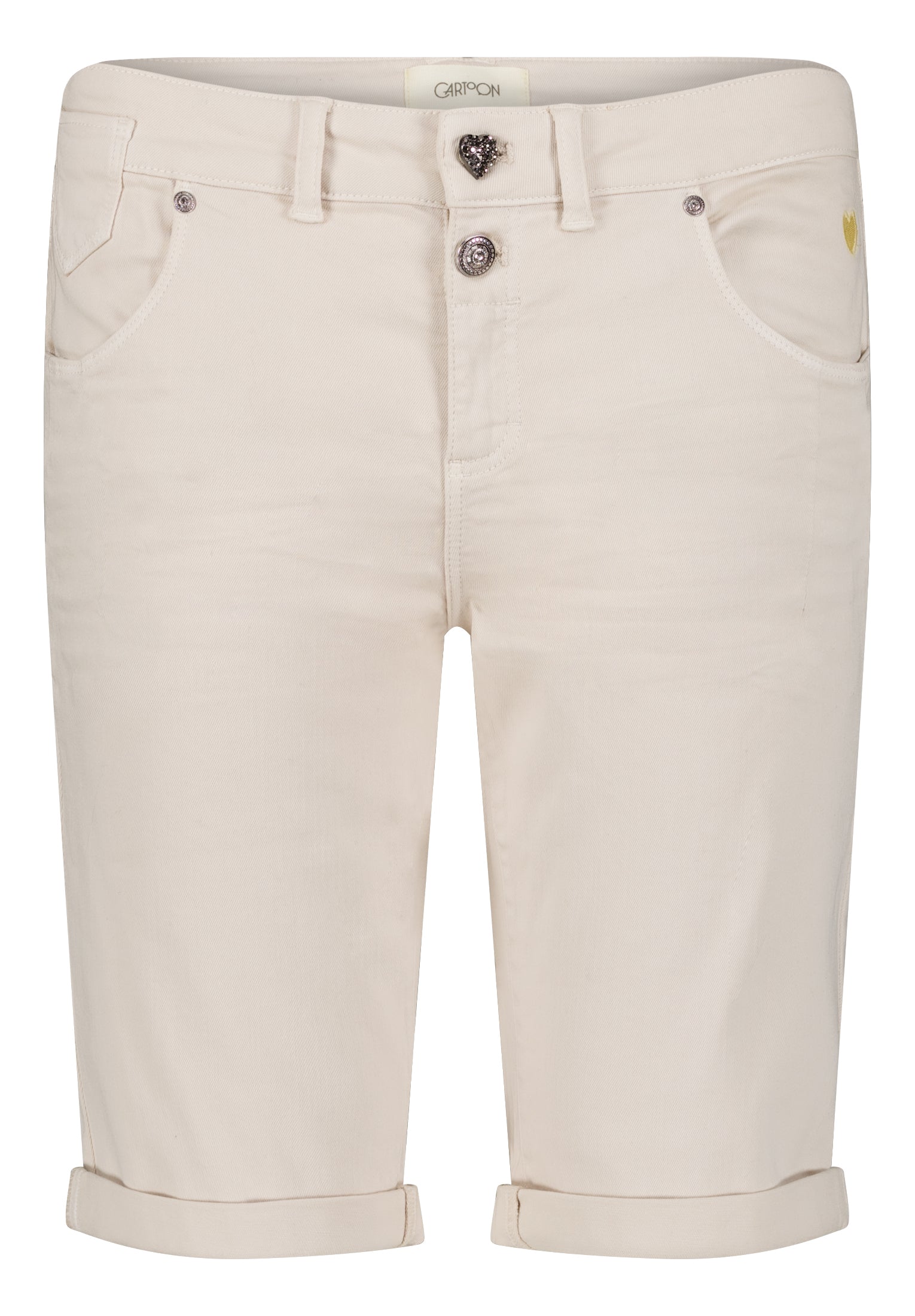 Cartoon Damen Shorts Silky Beige