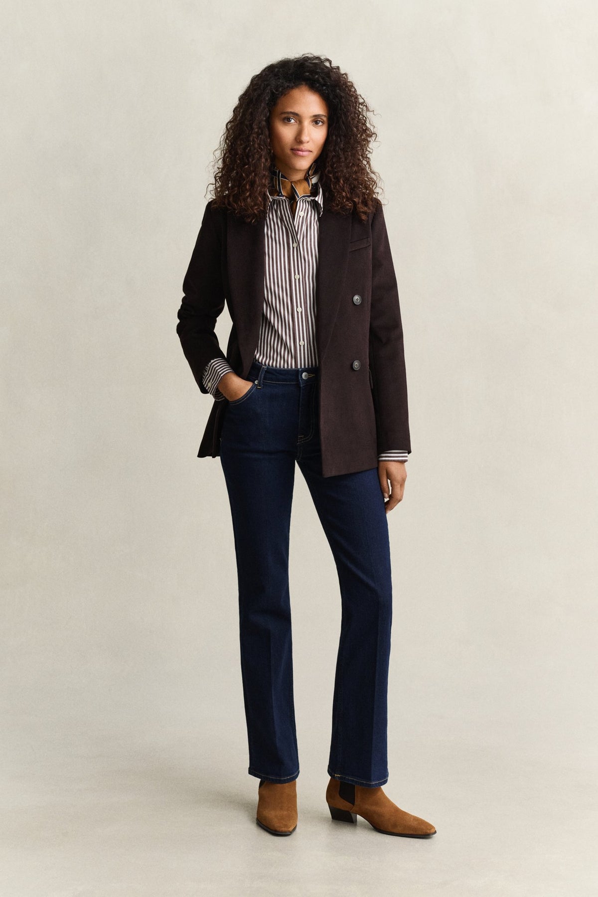 Gant Damen Blusen Deep Brown