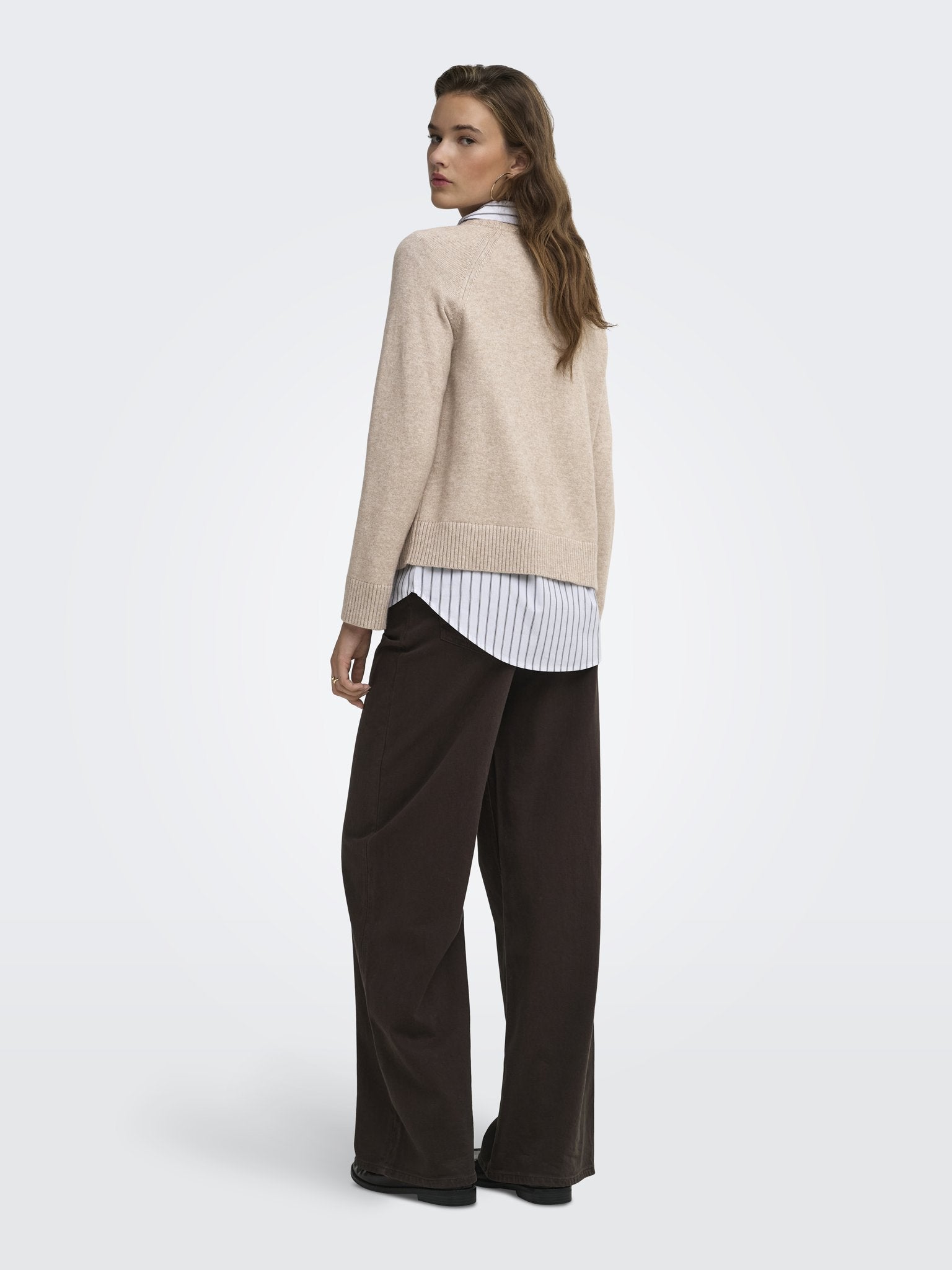 only Damen Pullover Mocha Meringue/