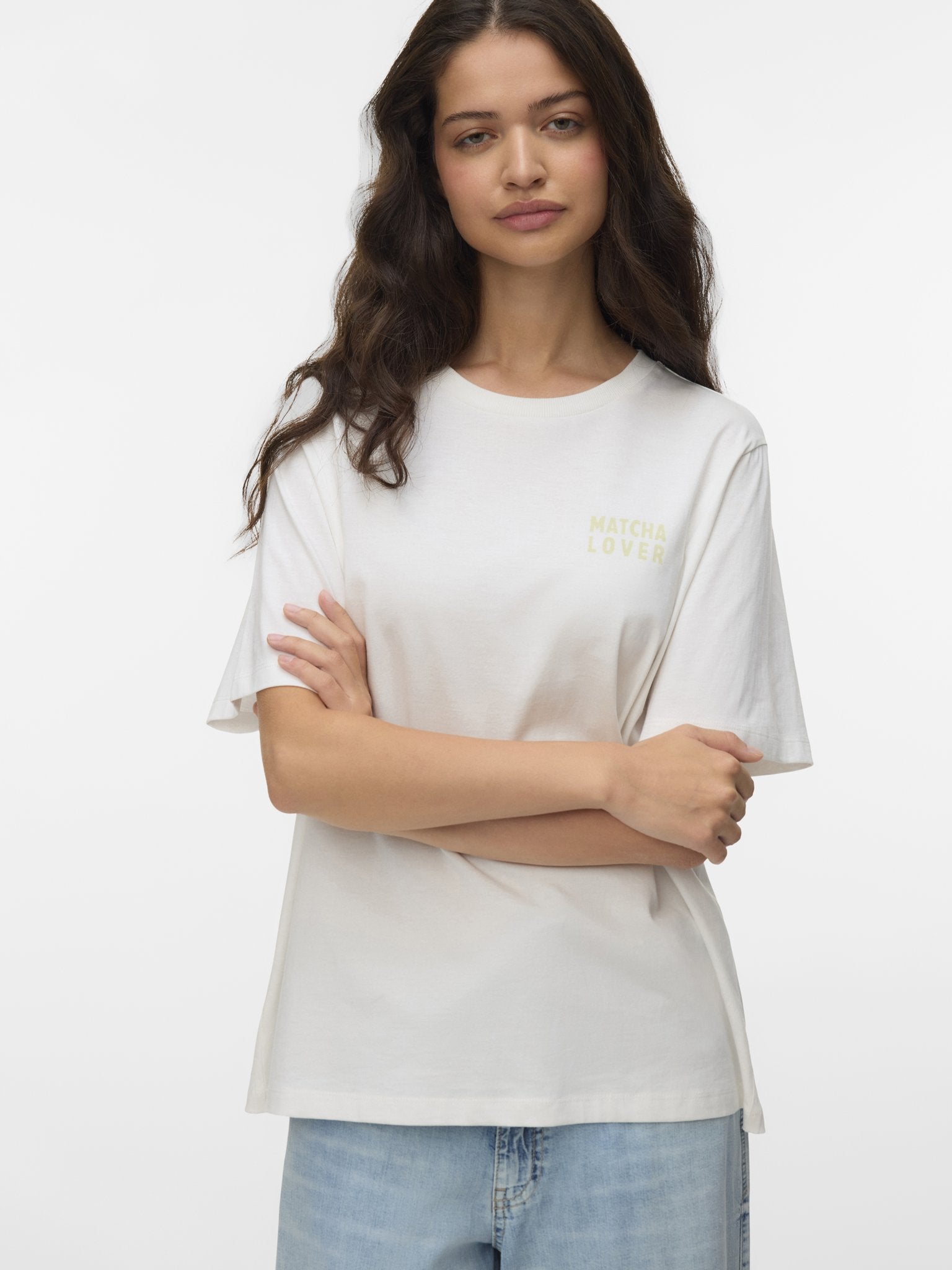 Vero Moda Damen T-Shirts Snow White/Iced