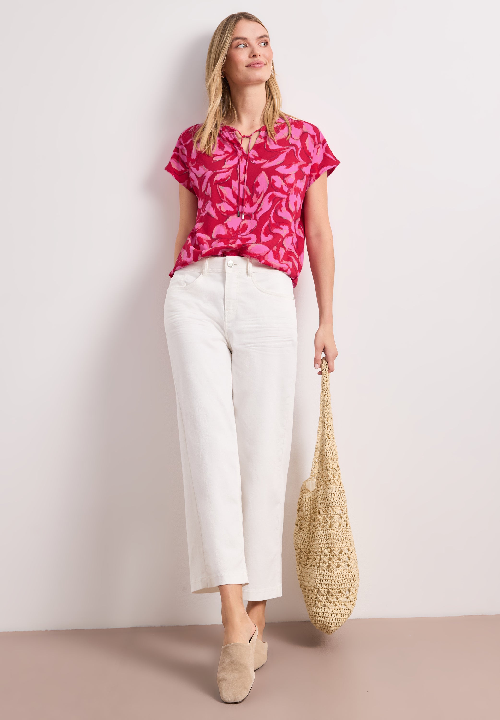 Street One Damen Blusen Salsa Red